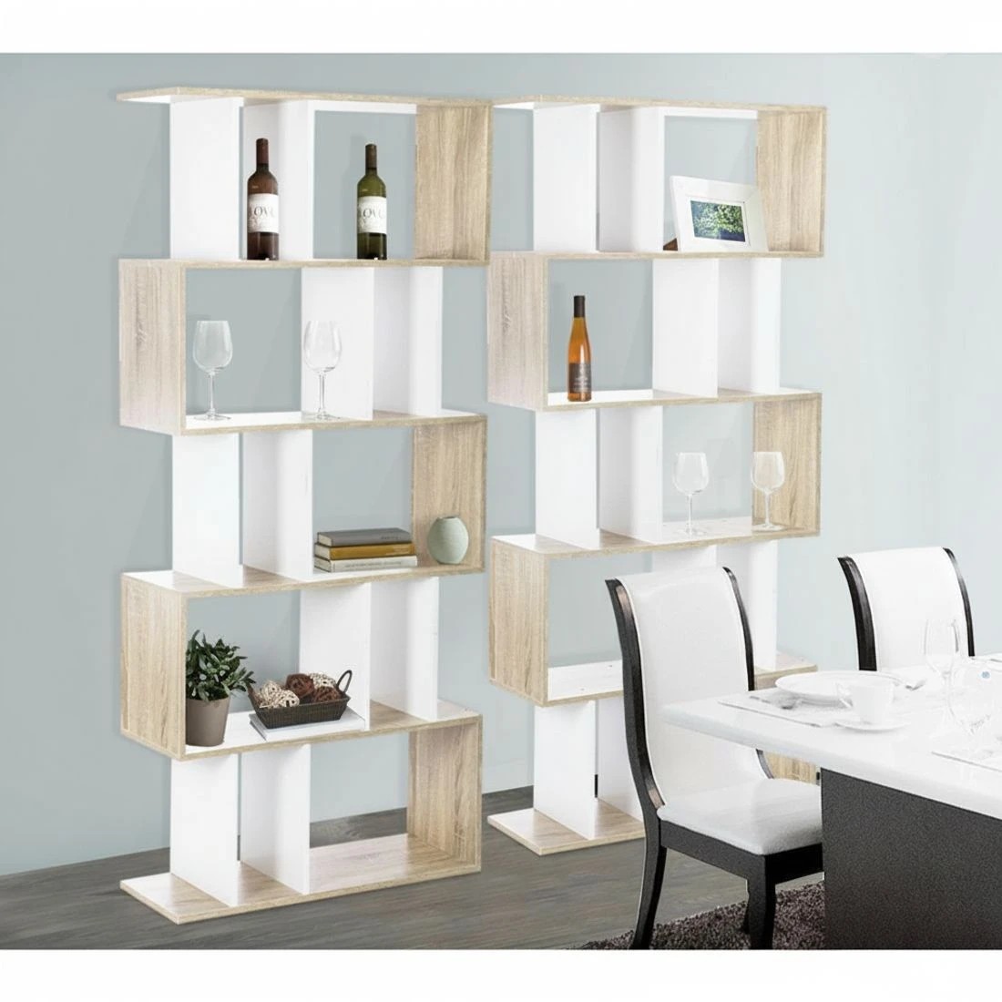 6 Artiss Bookshelf 5 Tiers - RITA  and - Multi, 6 of 10