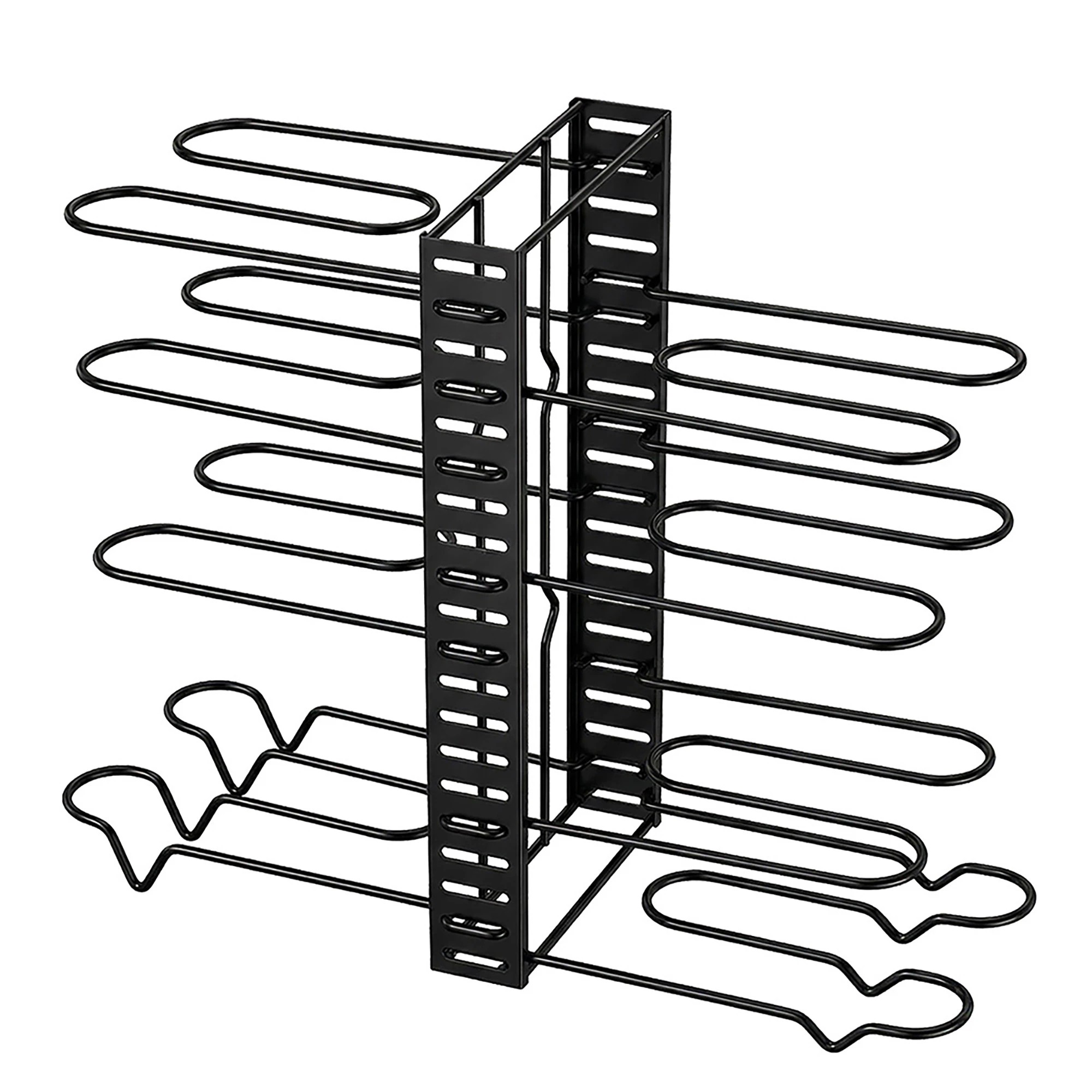 1 Toque Pot Pan Organiser Rack，Stainless Steel， - Black, 1 of 5