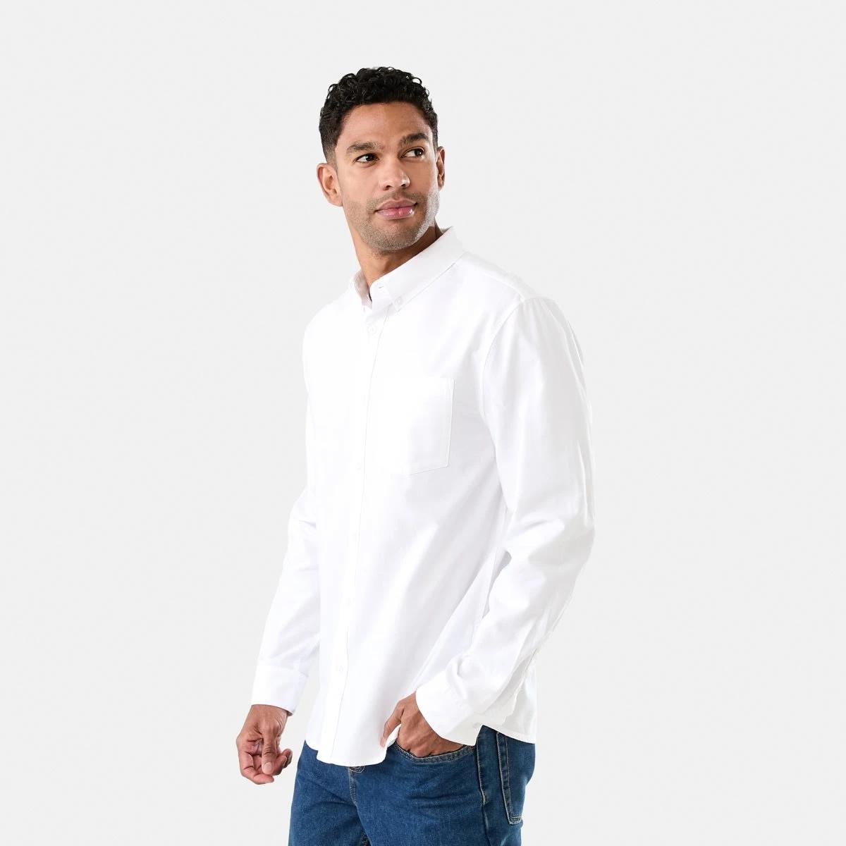 2 Long Sleeve Oxford Shirt WHITE, 2 of 7