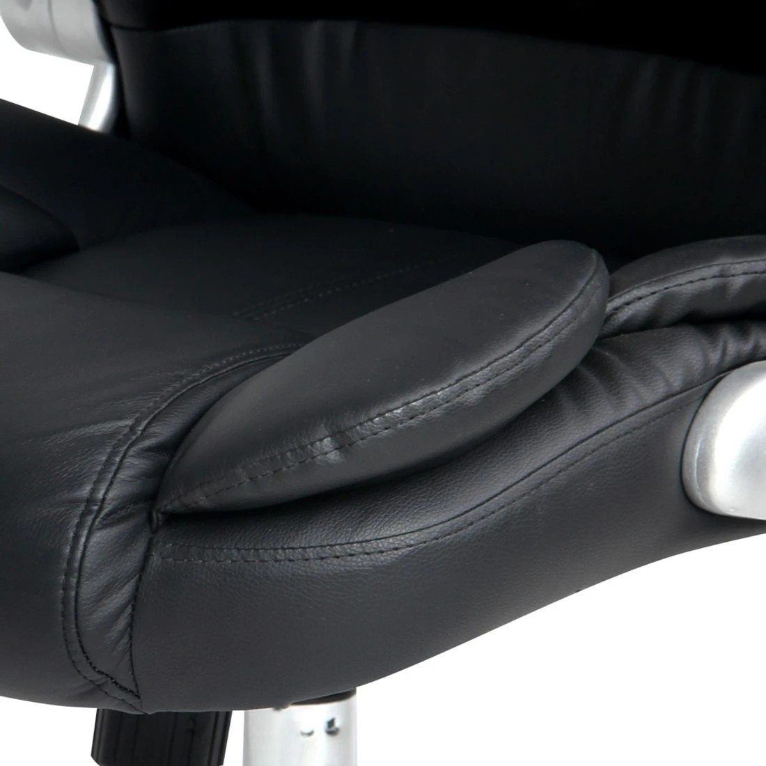 9 Artiss Executive Office Chair Leather Tilt - Black, 9 of 10