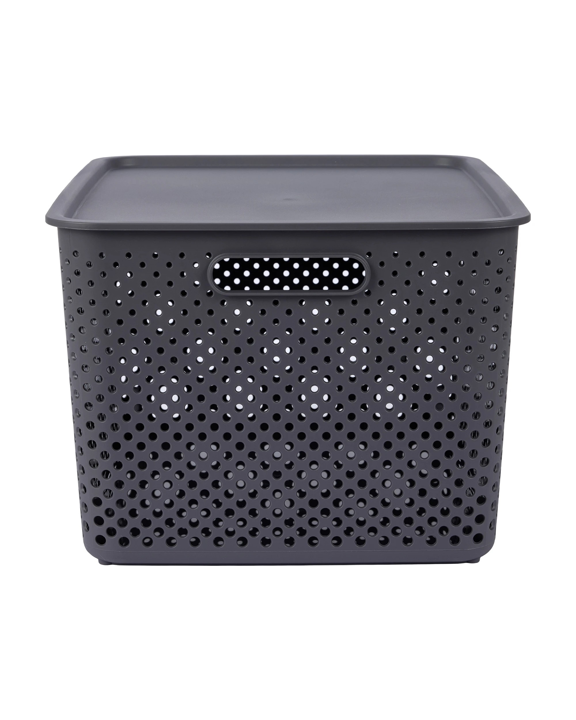 3 Anko 18L Dot Container - Charcoal - Grey, 3 of 5
