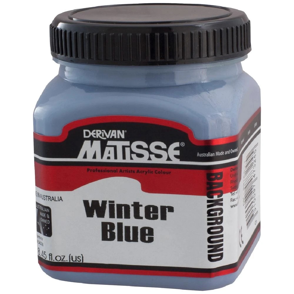 1 Derivan Matisse Background Paint 250mL Winter Blue, 1 of 1