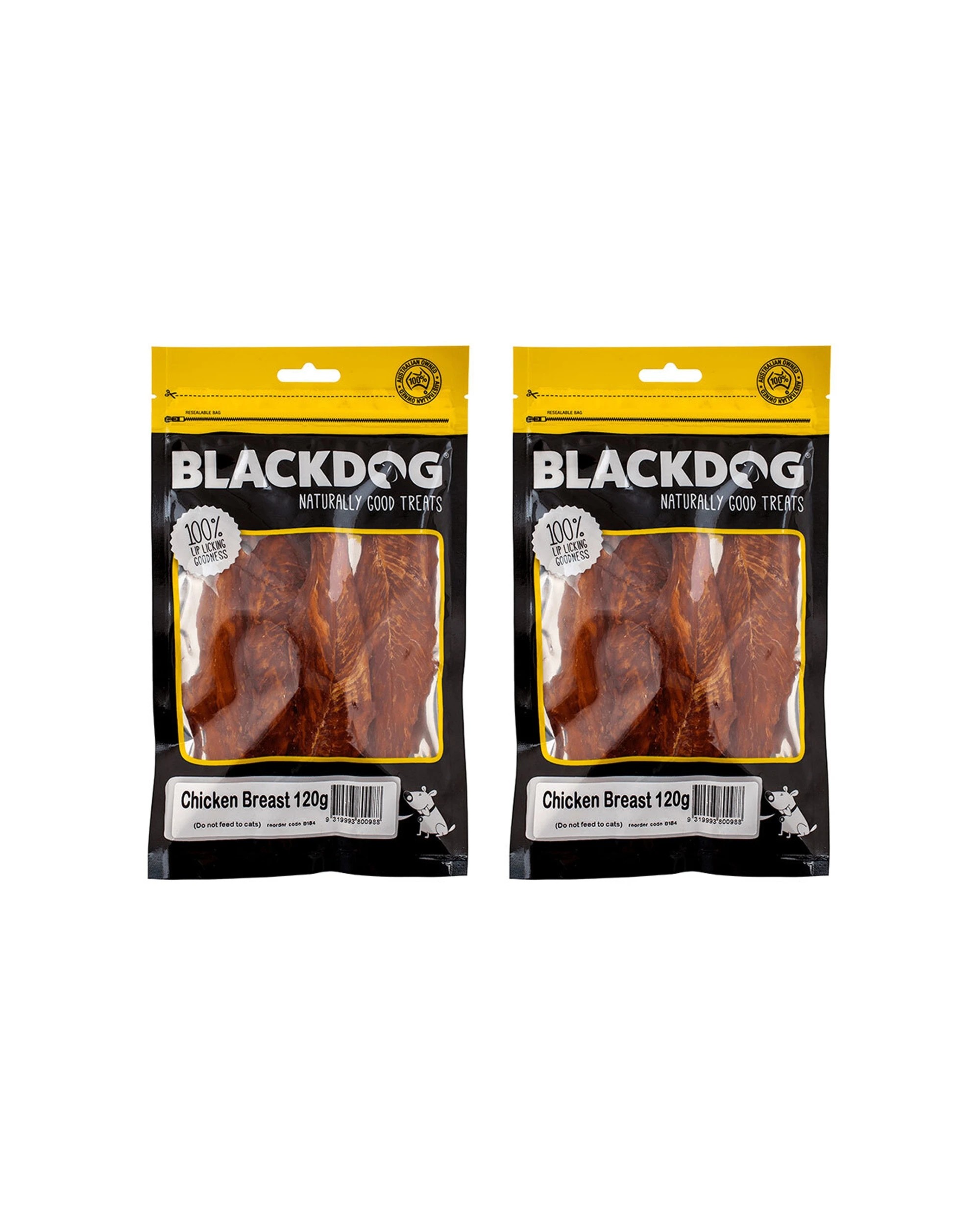 1 Blackdog Chicken Breast Fillet Dog Treat 2 Pack 120g High Protein Low Fat - Brown, 1 of 1