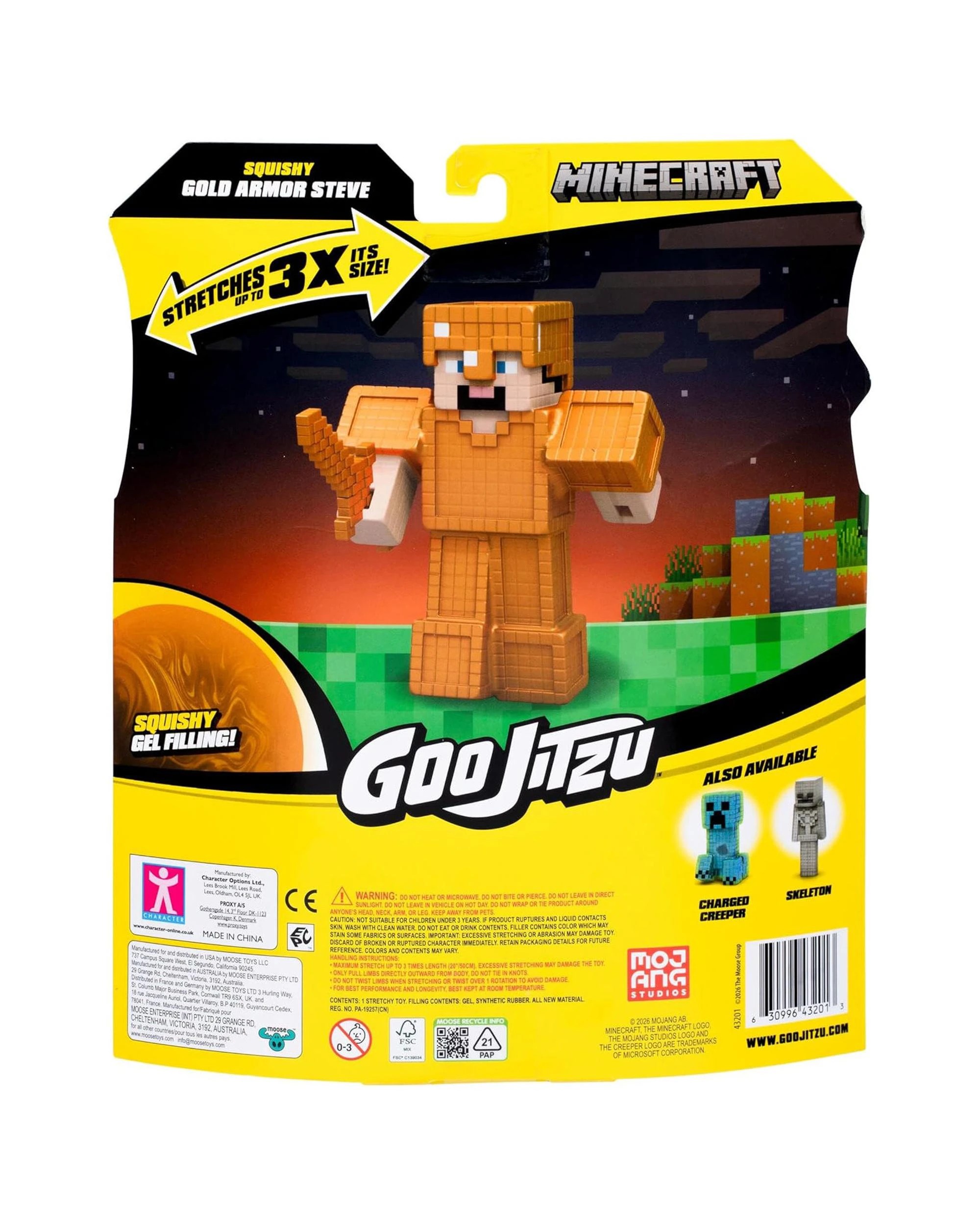 5 Heroes of Goo-Jit-Zu Minecraft Gold Armour Steve Hero Pack, 5 of 5