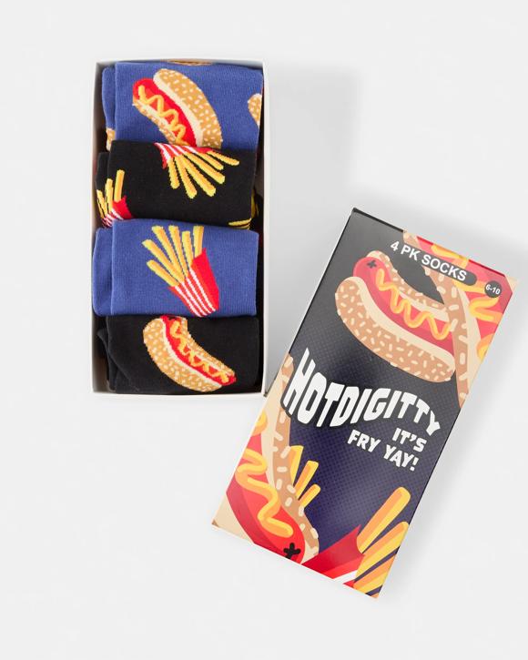 4 Pack Novelty Socks