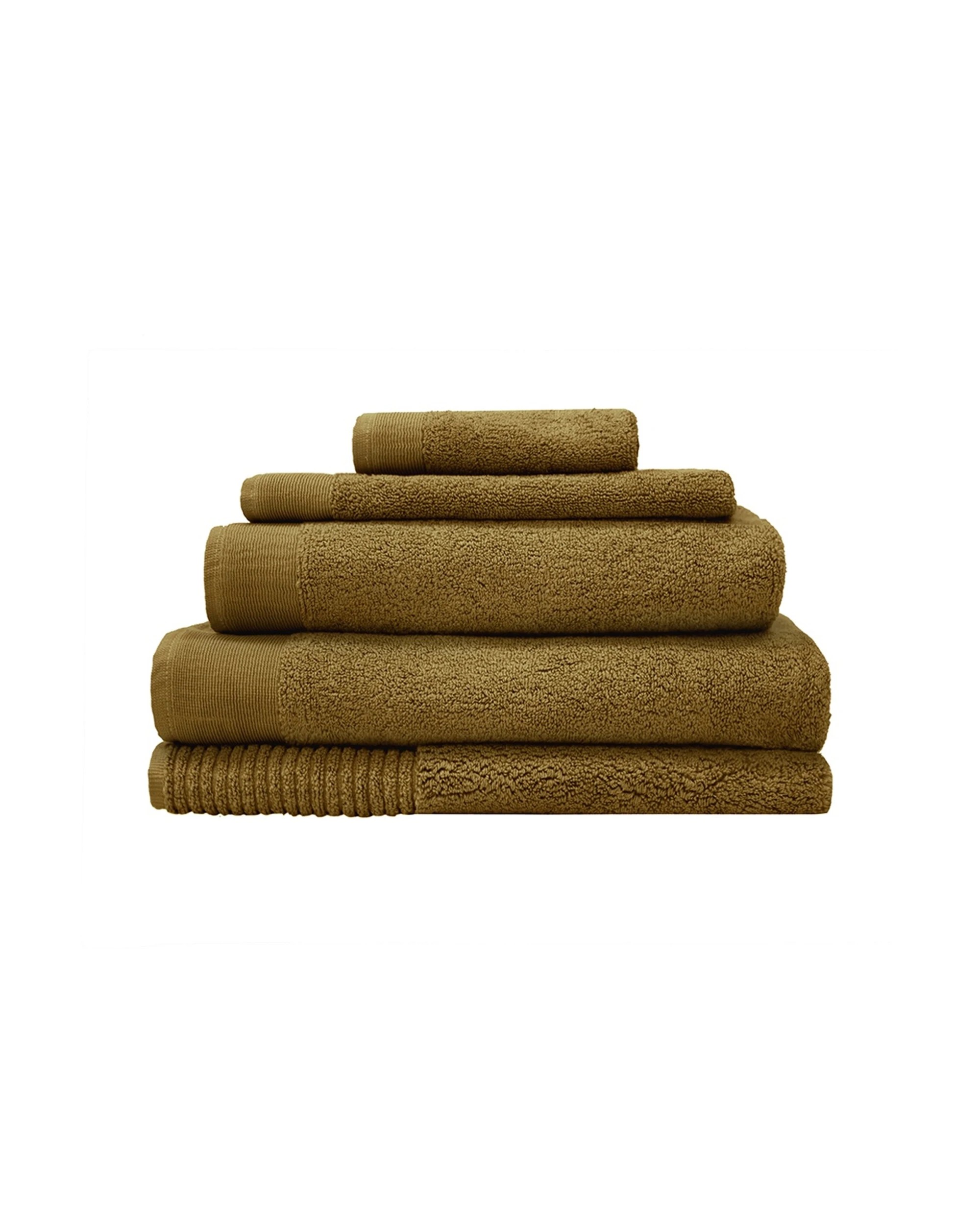 3 Bambury Elvire 600gsm Soft Absorbent Cotton Face Washer 6PK 33x33cm - Brown, 3 of 6