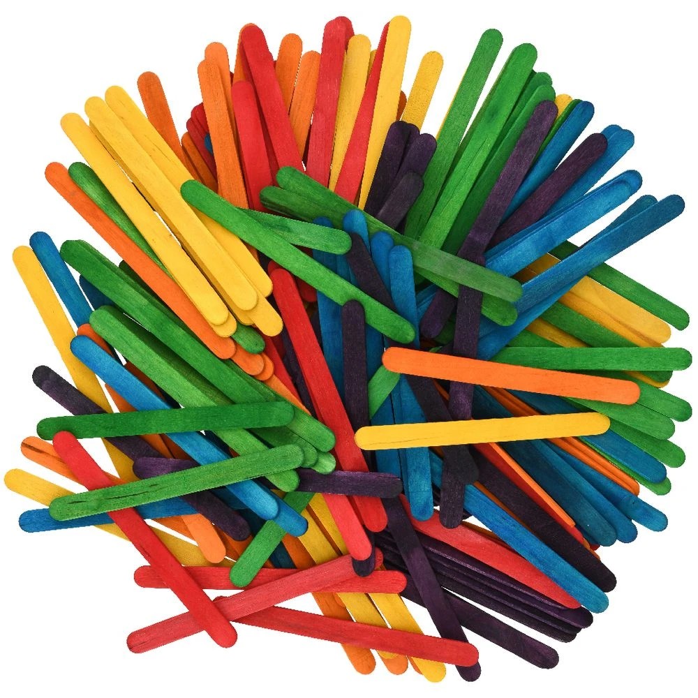 3 Kadink Wooden Craft Sticks Coloured 180 Pack, 3 of 4