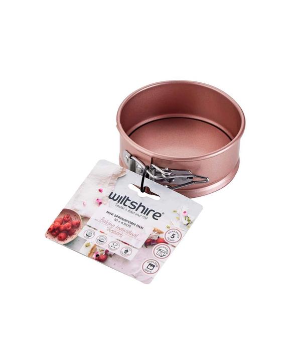 Wiltshire Non-Stick Mini Round Springform Baking Pan Oven Tin 10cm - Gold