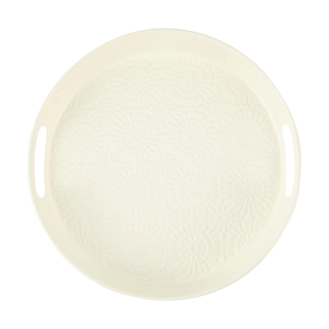 3 White Pressed Metal Tray, 3 of 4