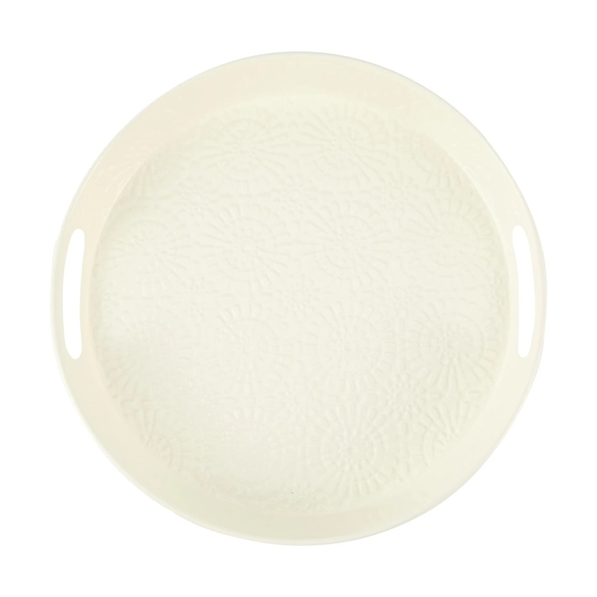 3 White Pressed Metal Tray, 3 of 4