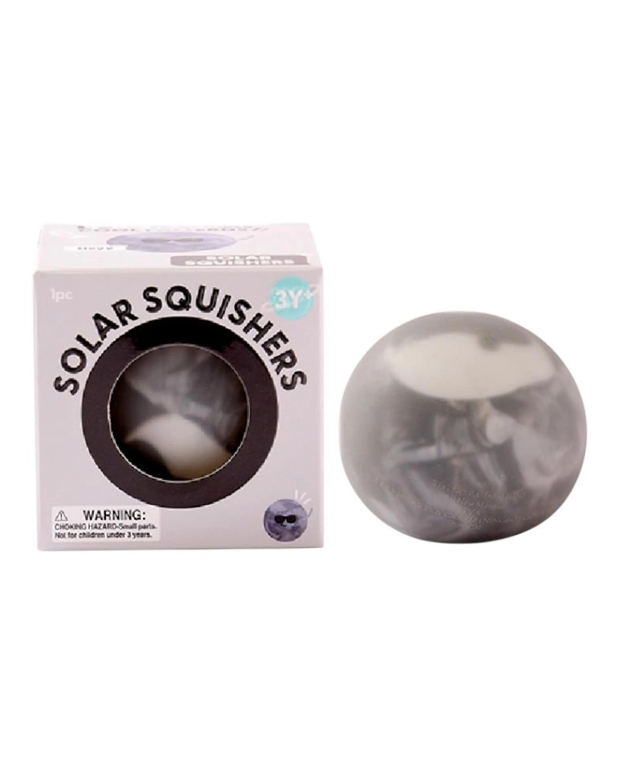 1 J'adore Solar Squishers Squishy - Grey, 1 of 3