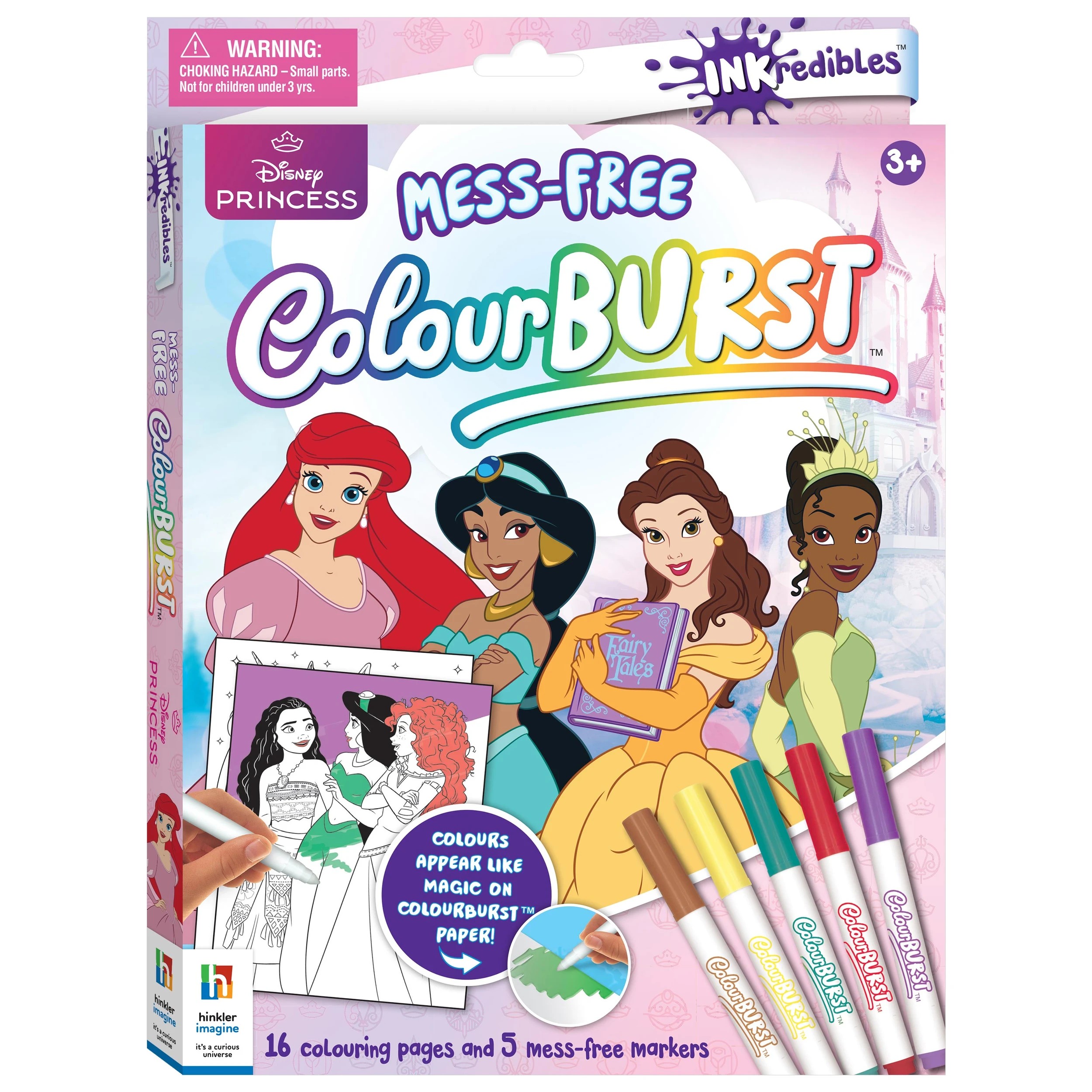 1 INKredibles Disney Princess Mess-Free ColourBurst Activity Kit - Book, 1 of 6