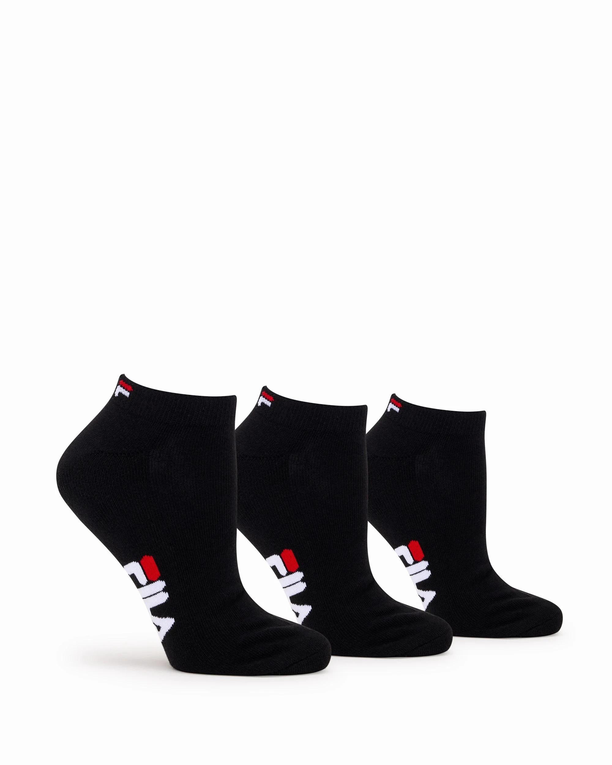3 Fila Ankle 3 Pack Socks BLACK, 3 of 3