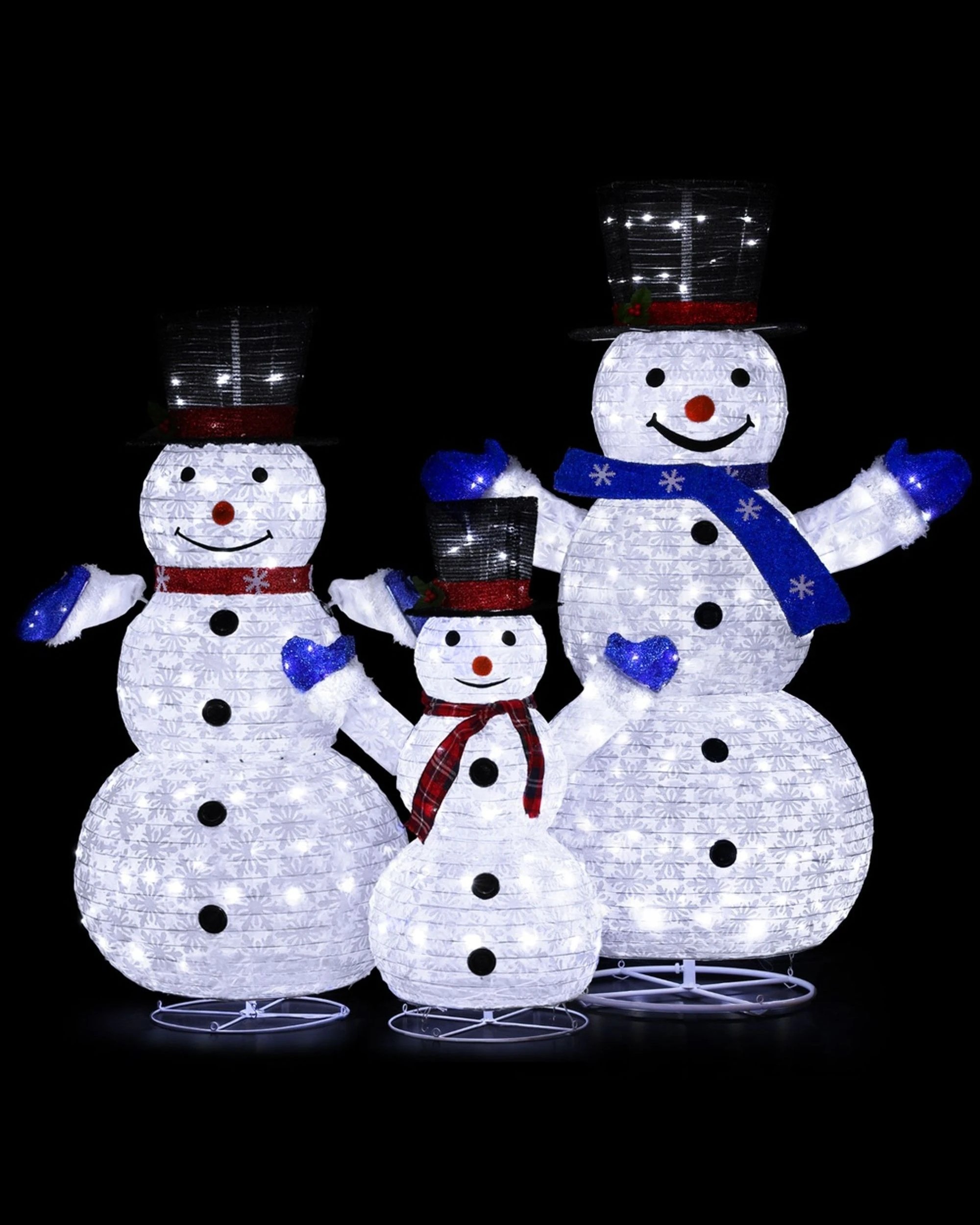 1 Jingle Jollys Christmas Lights 330 Led Fairy Light 3pcs Snowman Decorations Set
 - White, 1 of 3