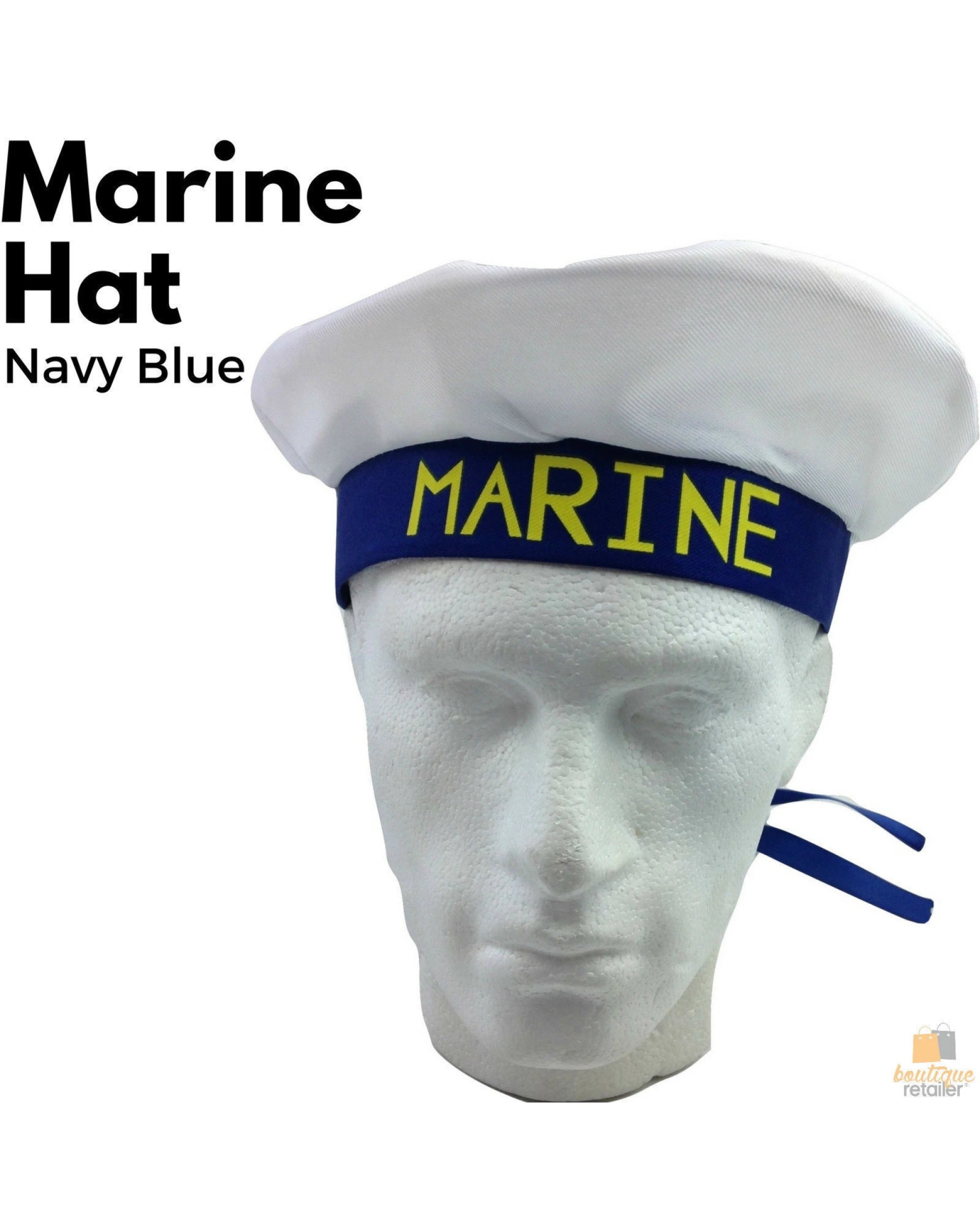 3 BR Costumes Navy Skipper Hat for Sea-themed Fancy Dress, 3 of 4