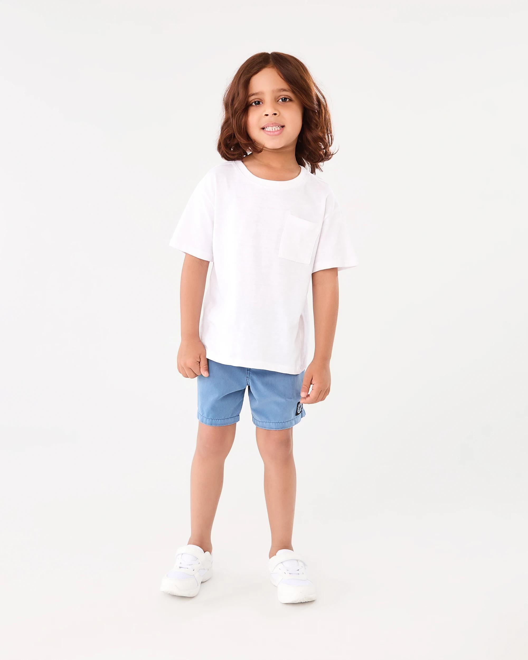 4 Washed Shorts Dim Blue, 4 of 5