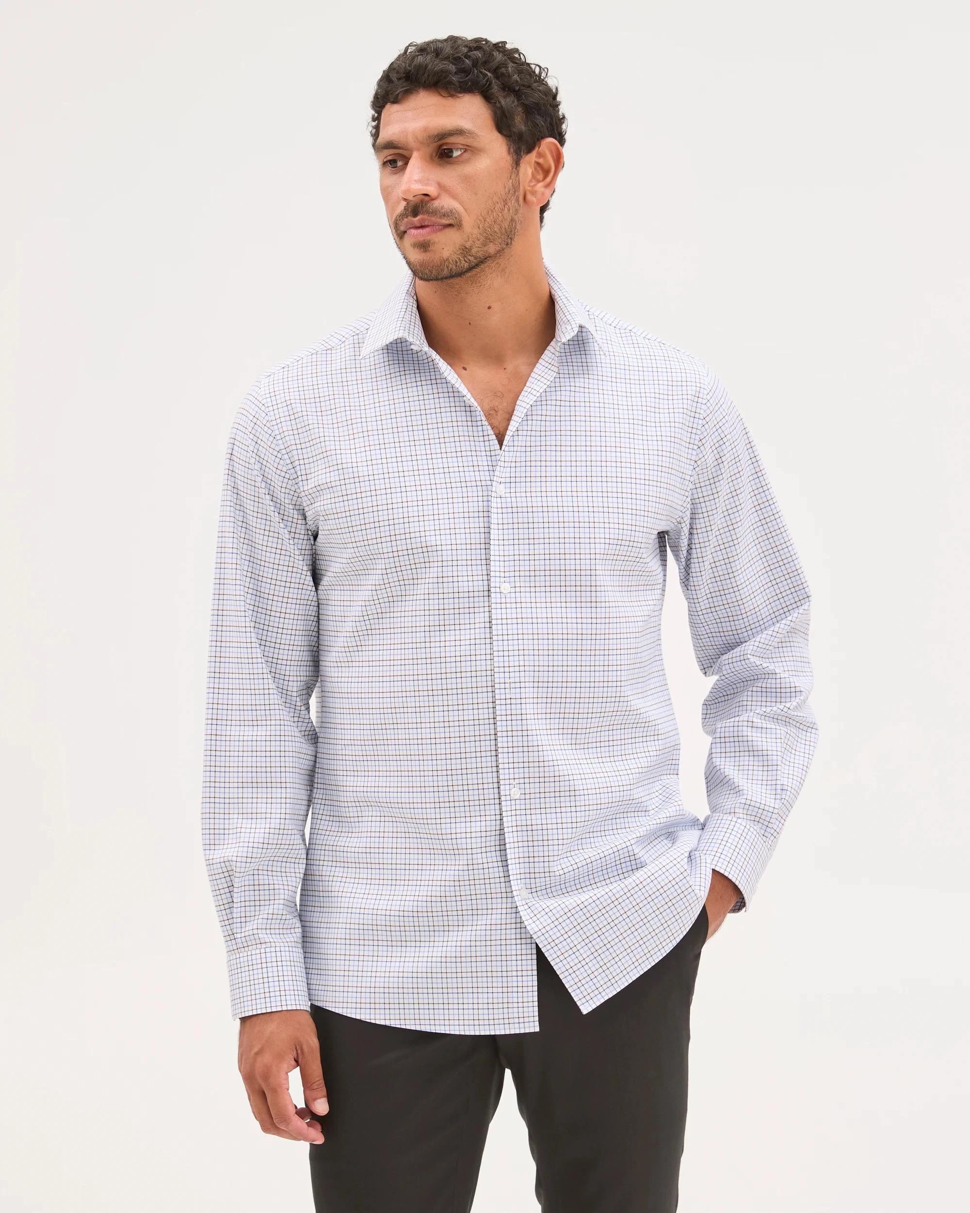 1 Preview Australian Cotton Tattersal Business Shirt , 1 of 6