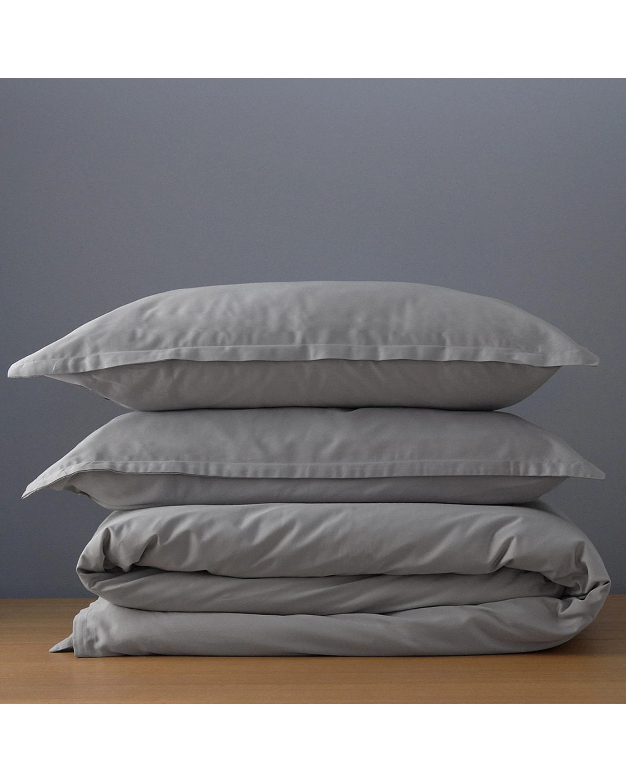 3 Canningvale Alessia Bamboo Cotton Quilt Bed Bedding Cover Set King - Grey, 3 of 4