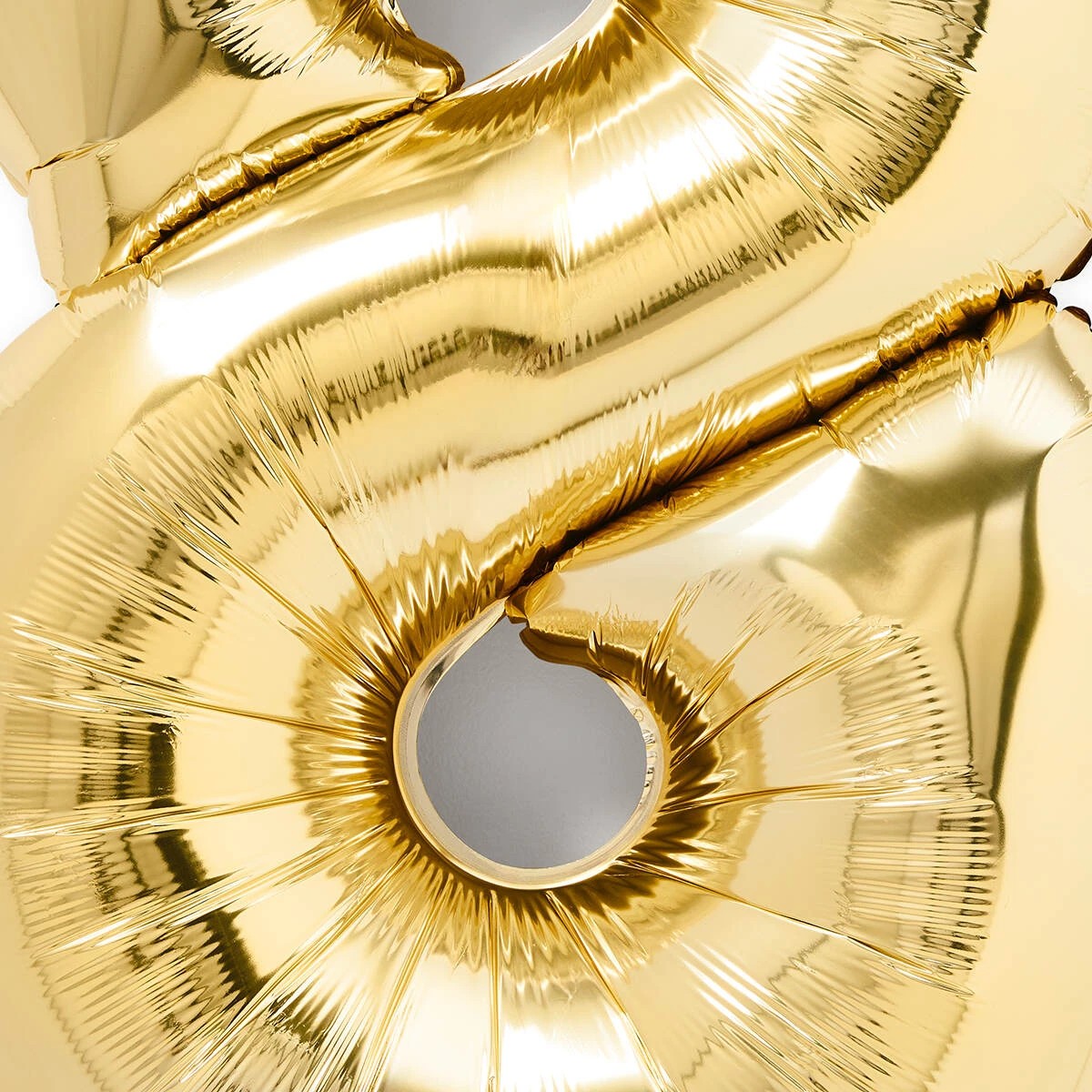 2 Gold Look Giant Number 8 Foil Balloon, 2 of 5