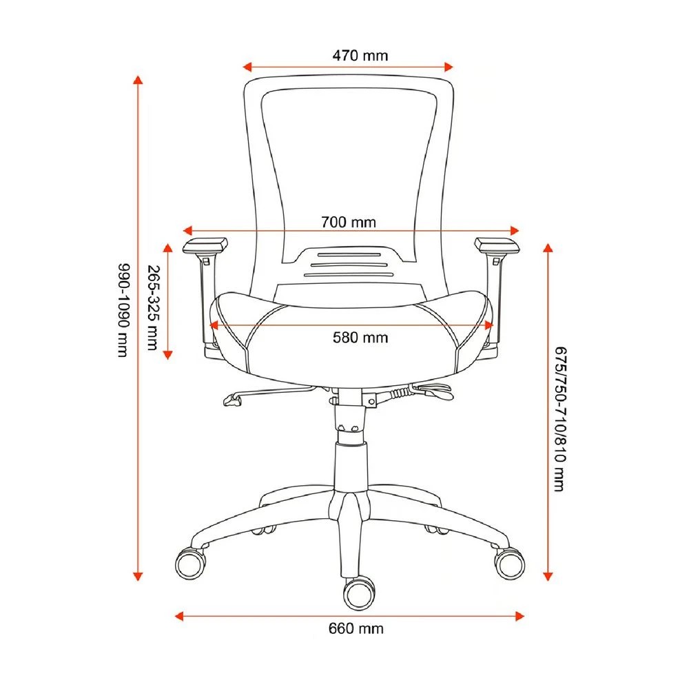 2 J.Burrows Birmingham 180Kg Chair Black Ergonomic Chairs and Desk Chairs, 2 of 10