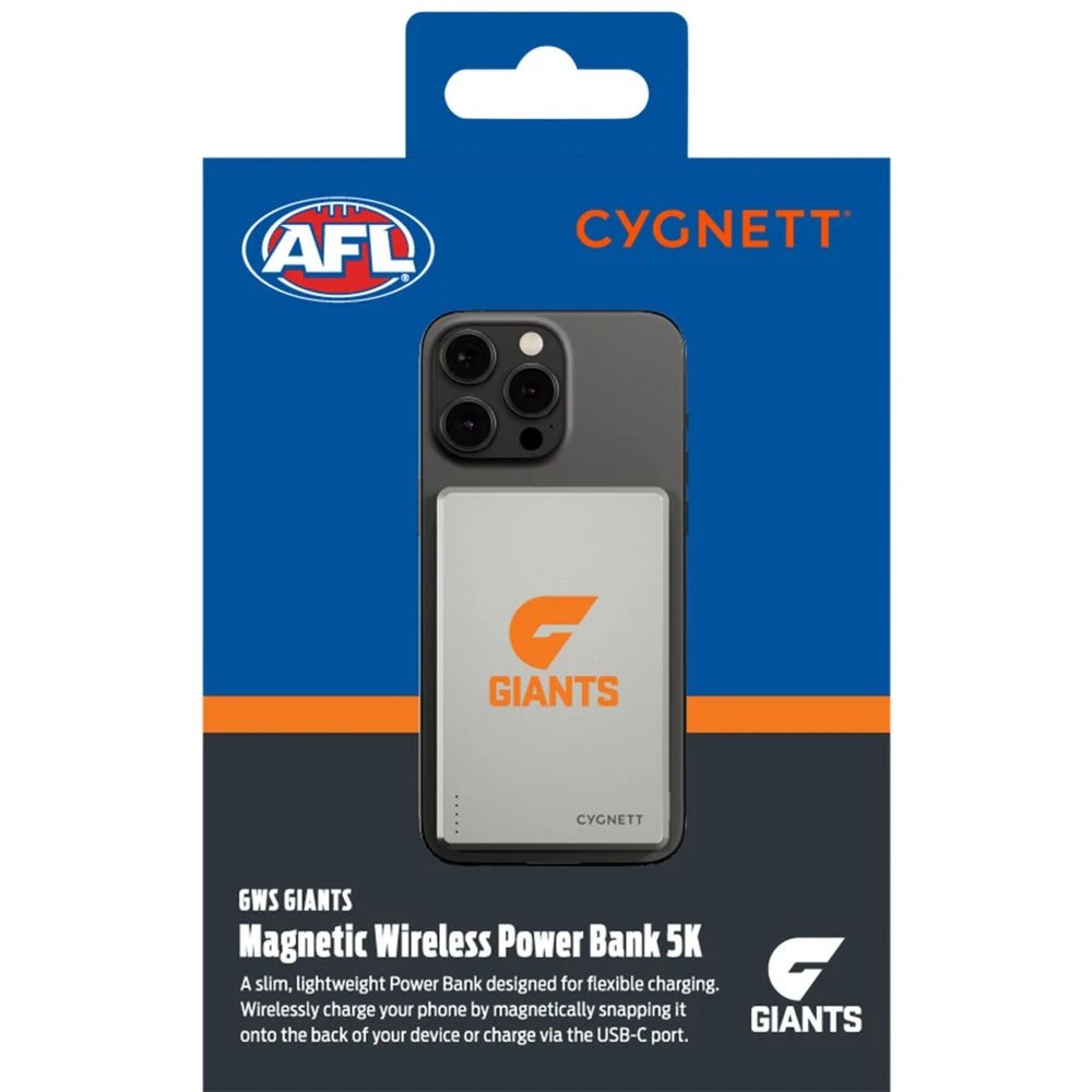 6 Cygnett 5000mAh Magslim Powerbank GWS Giants, 6 of 6