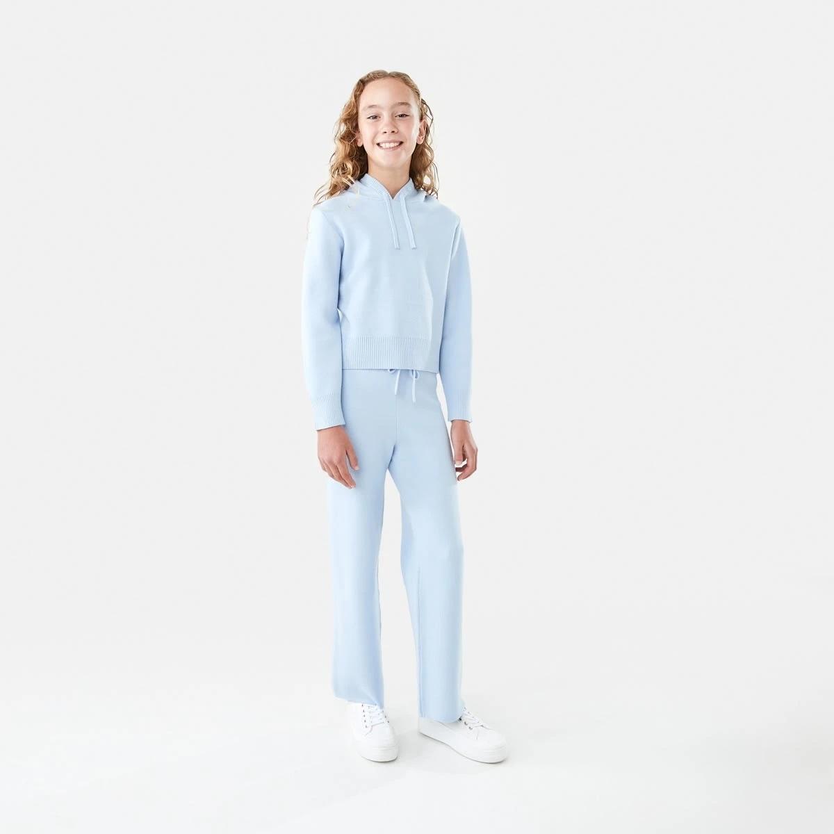 4 Bonded Knit Pants Doll Blue, 4 of 7