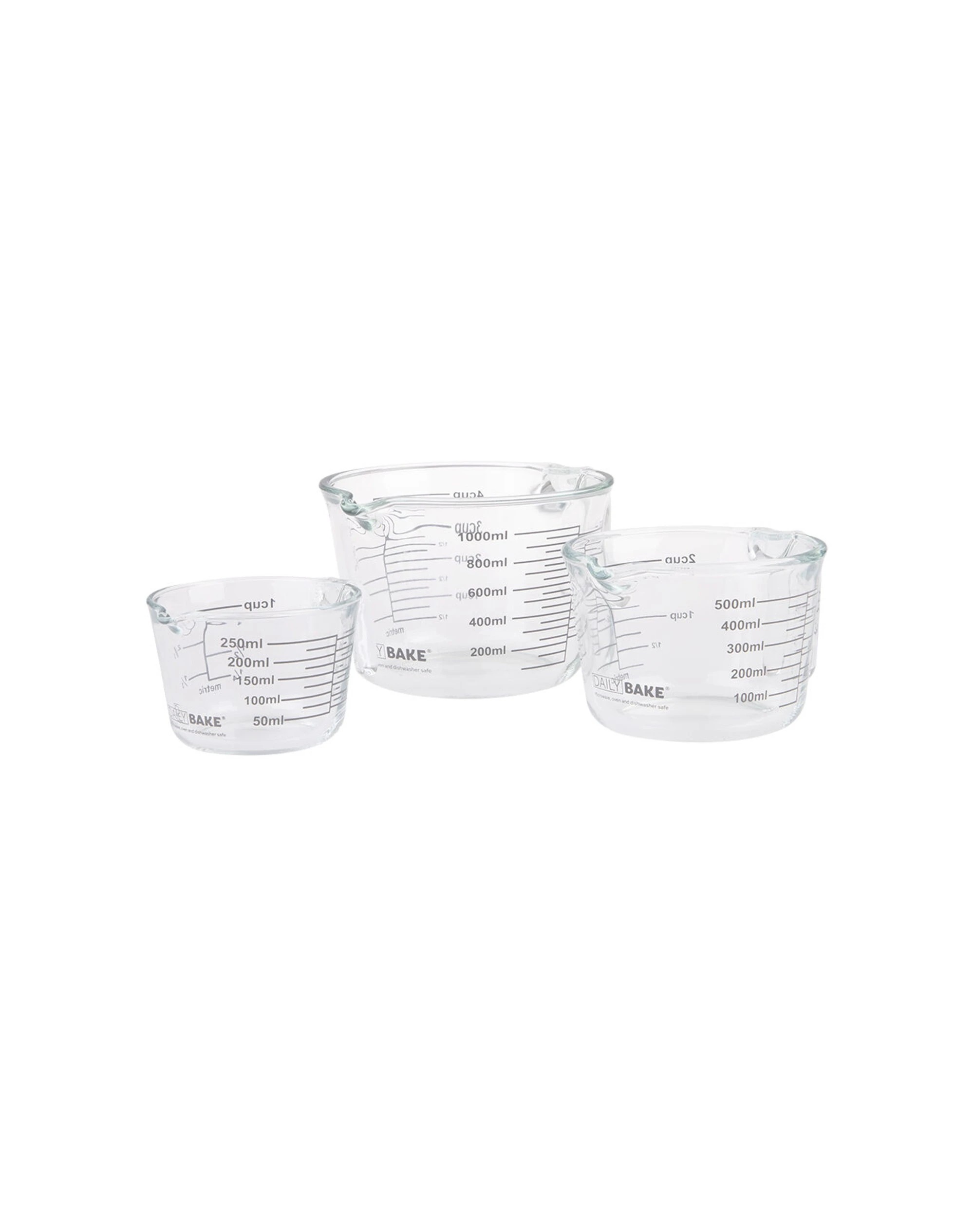 6 Daily Bake Borosilicate Glass 2-Cup 500ml Kitchen Measure Jug Utensil - Clear, 6 of 8