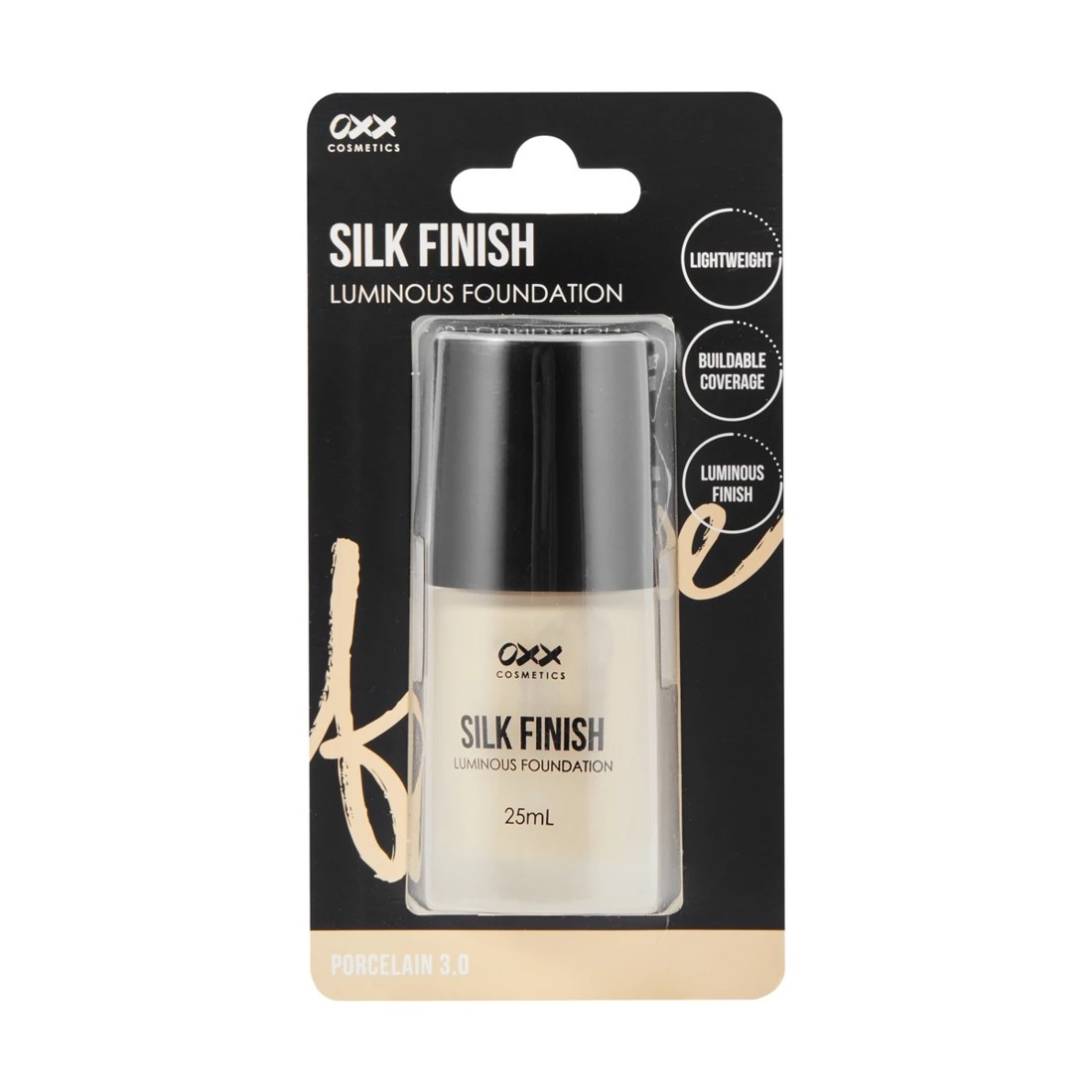 1 OXX Cosmetics Silk Finish Luminous Foundation - Porcelain 3.0, 1 of 8