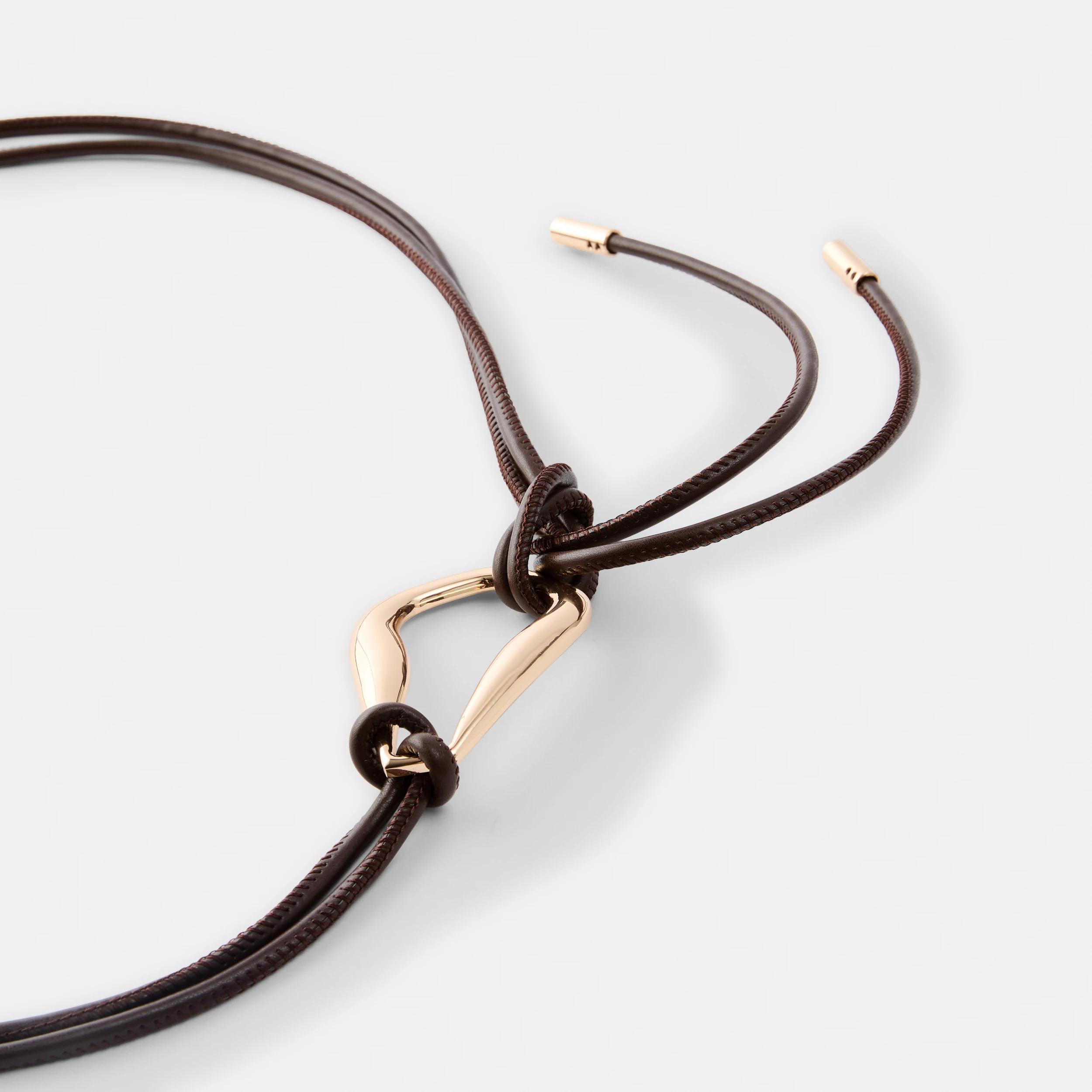 4 Tie Waist Belt Choc Plum, 4 of 4