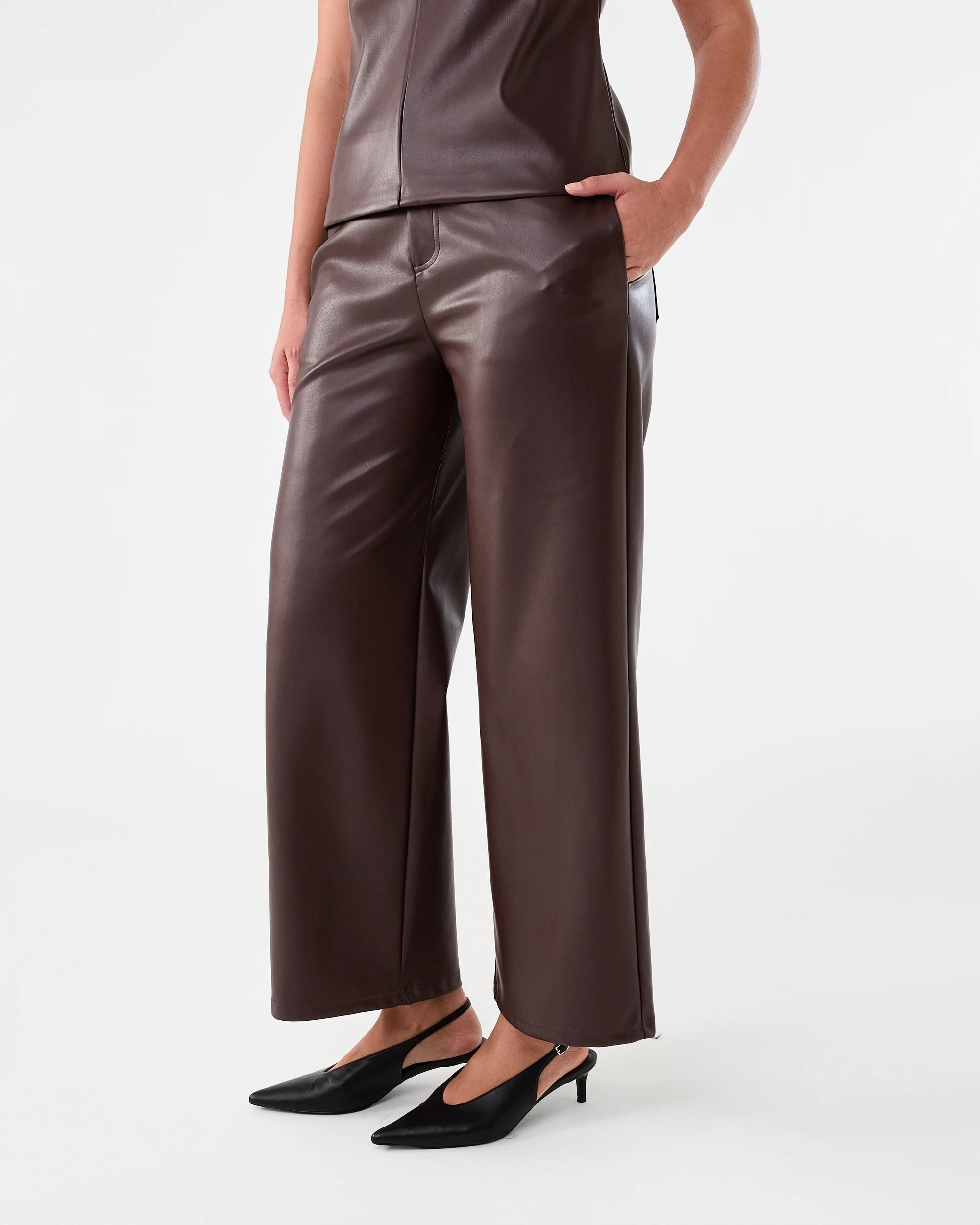 2 PU Pants Choc Plum, 2 of 7