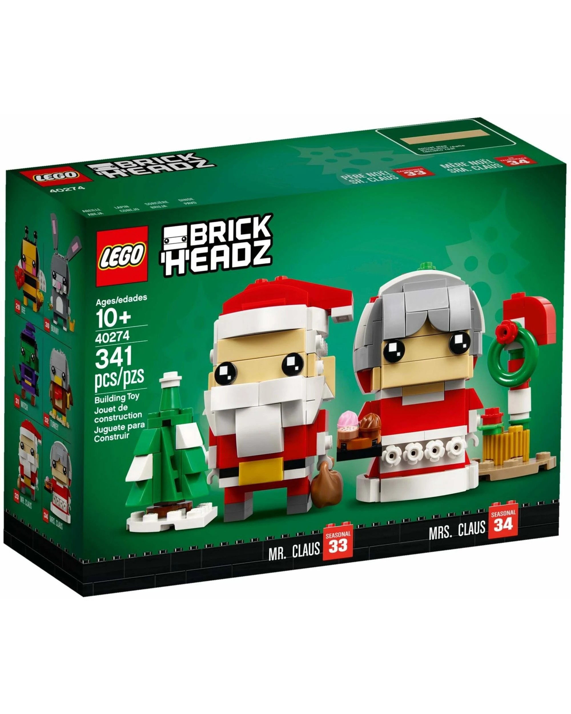 1 LEGO 40274 Mr. & Mrs. Claus BrickHeadz Christmas Set, 1 of 4