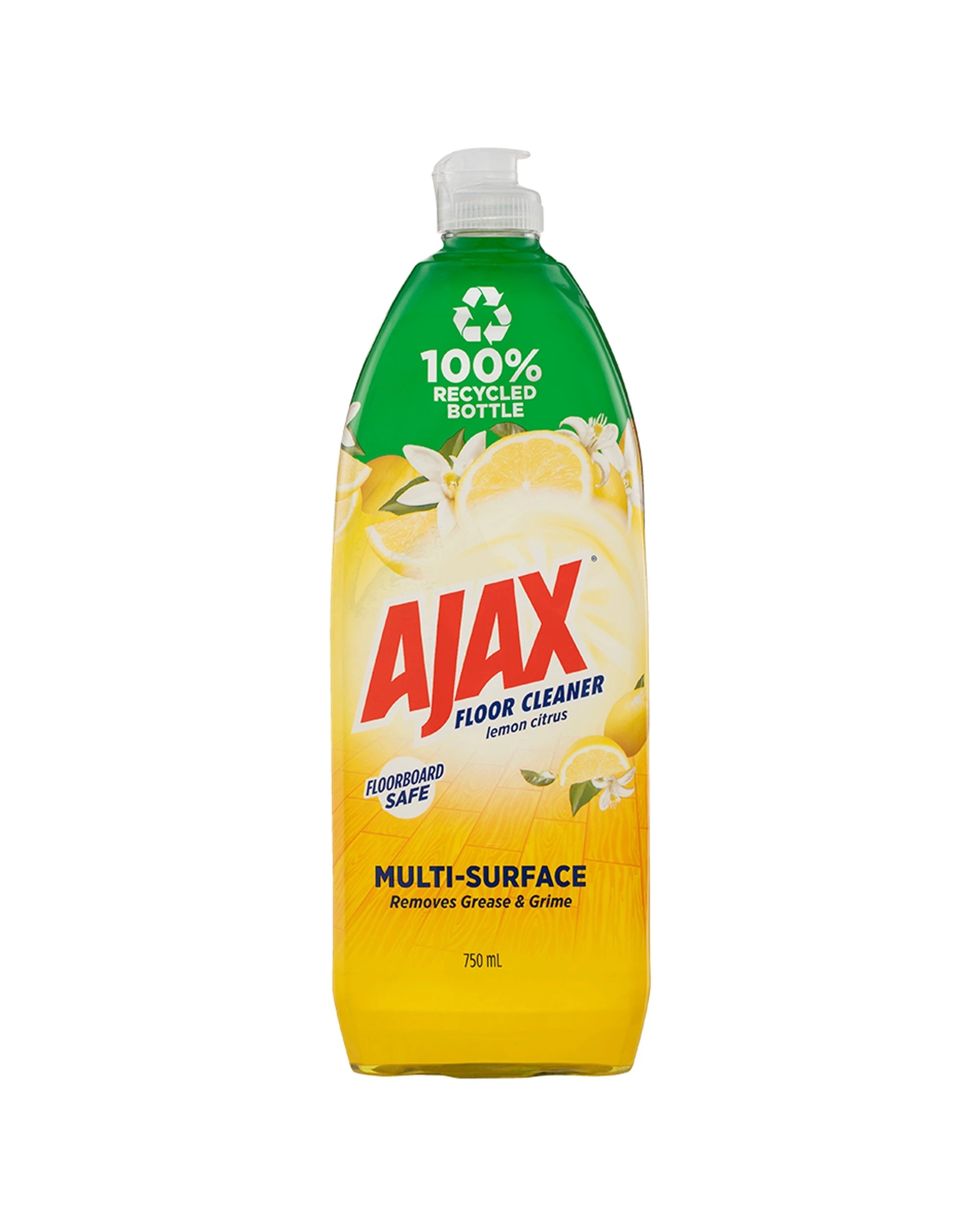 2 Ajax 2PK Floor Cleaner 750ml Lemon Citrus Multi-Surface - Yellow, 2 of 3