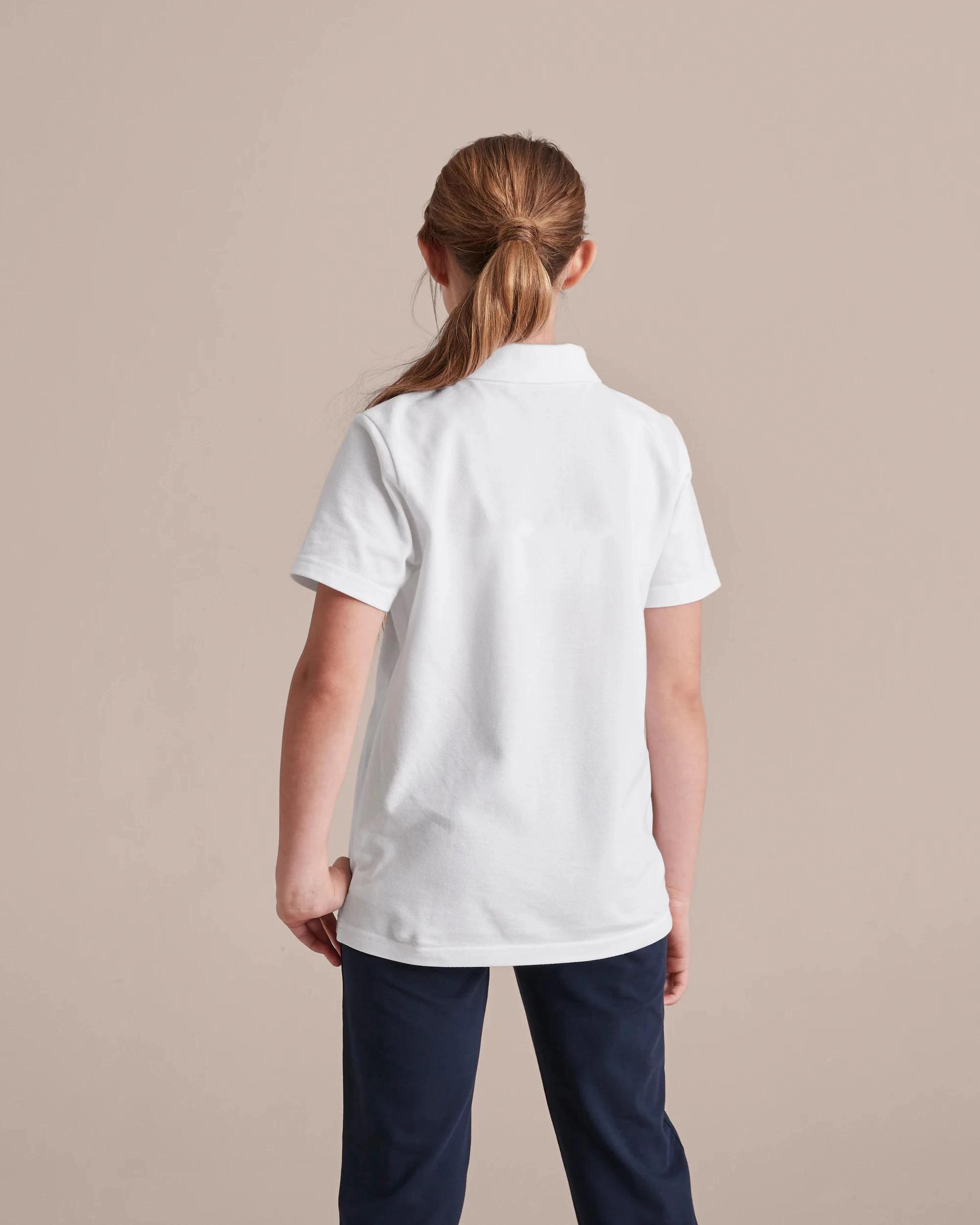 4 Target Short Sleeve School Polos WHITE, 4 of 10