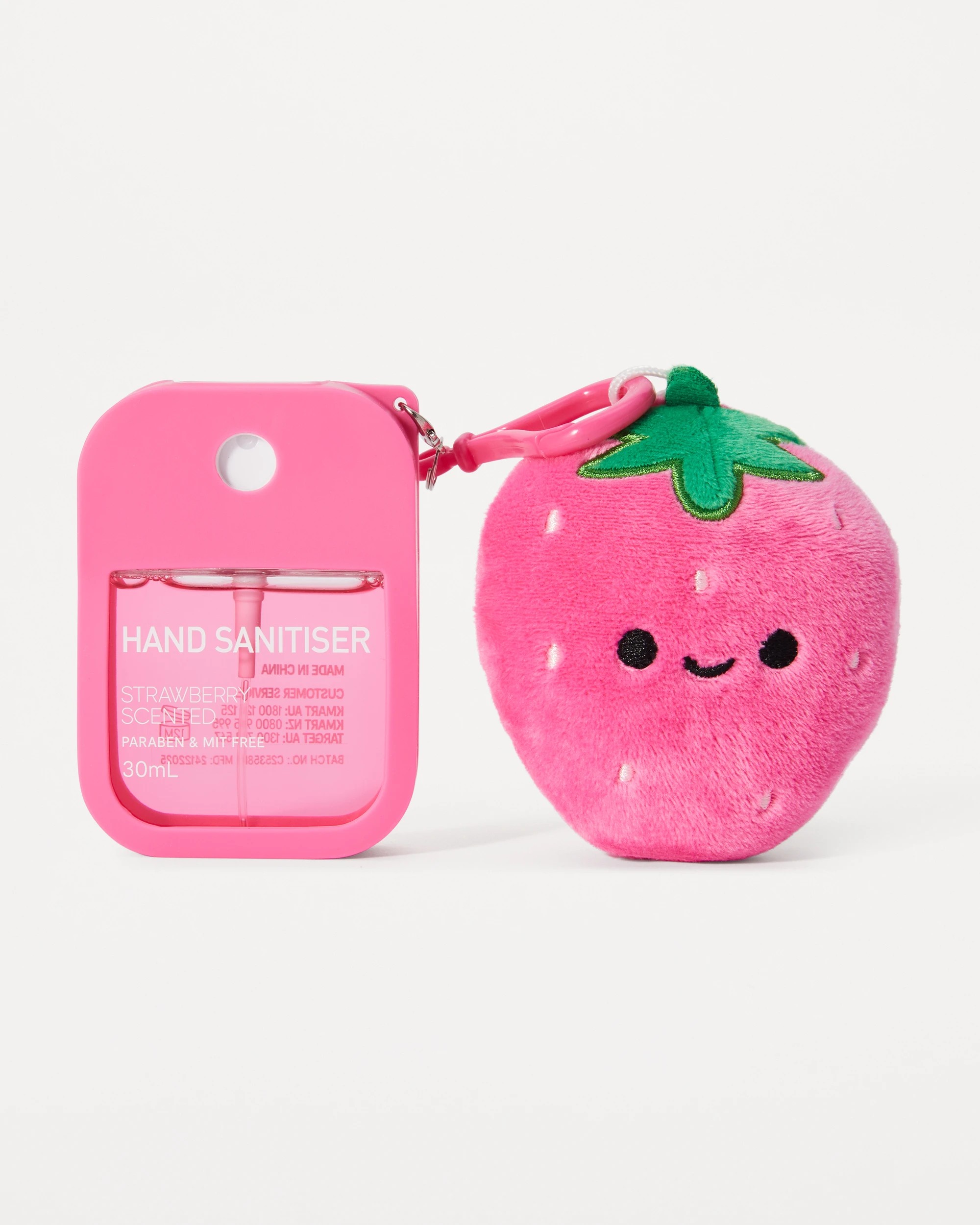 1 OXX Bodycare Hand Sanitiser with Decoration 30ml - Strawberry Scented, 1 of 6