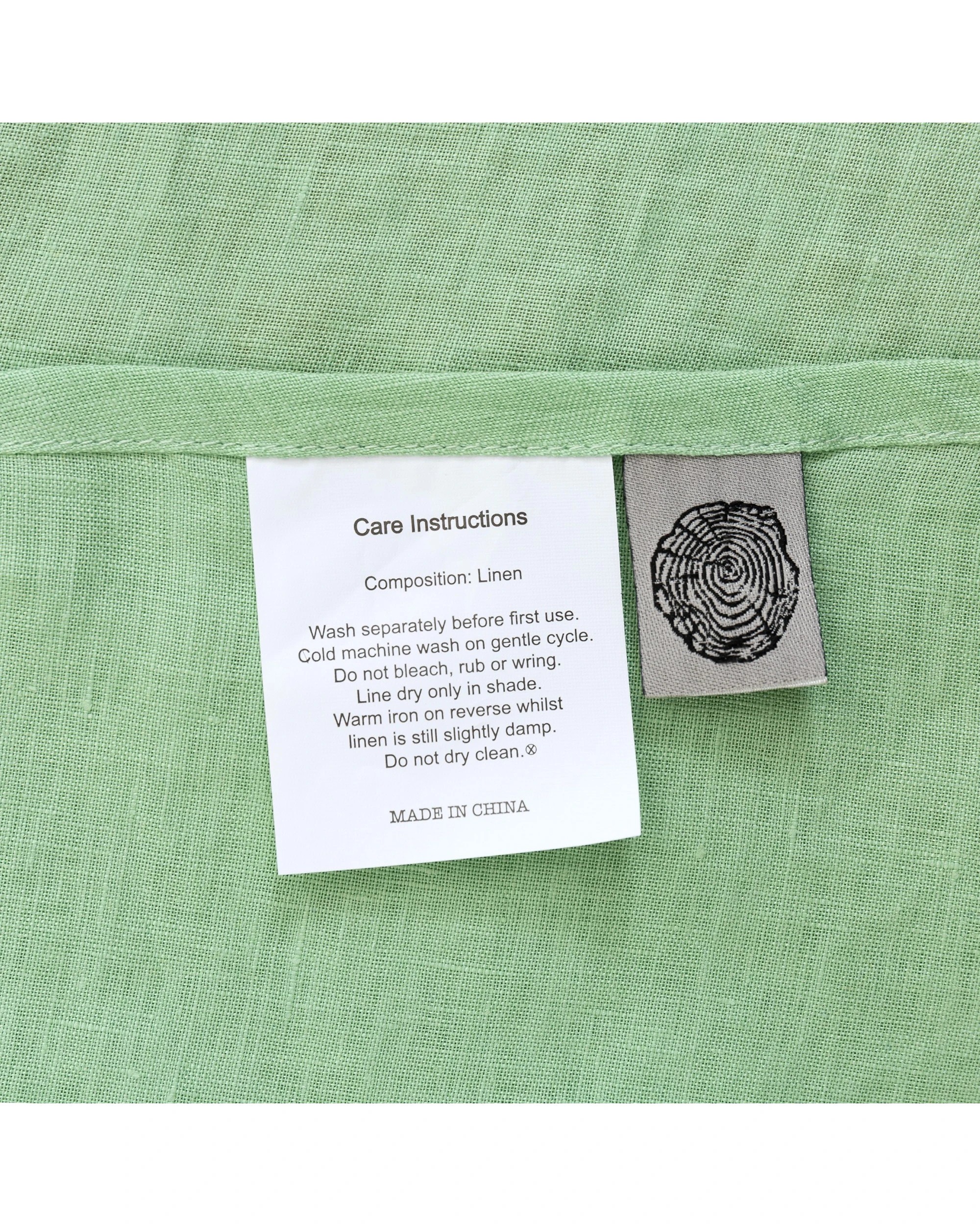 7 Natural Home 100% European Flax Linen Sheet Set - Queen Bed - Sage, 7 of 10