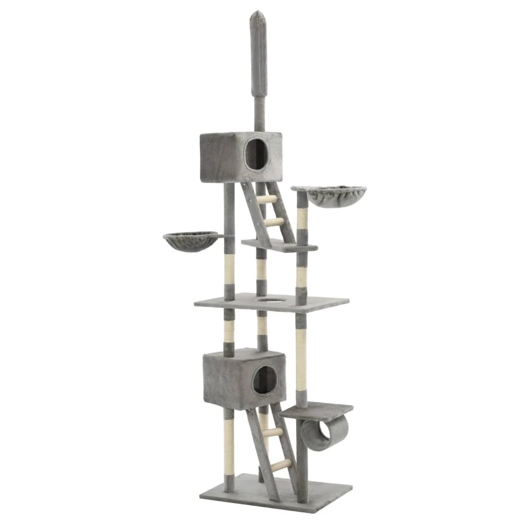 1 Vidaxl Cat Tree With Sisal Scratching Posts 230- - Grey, 1 of 6