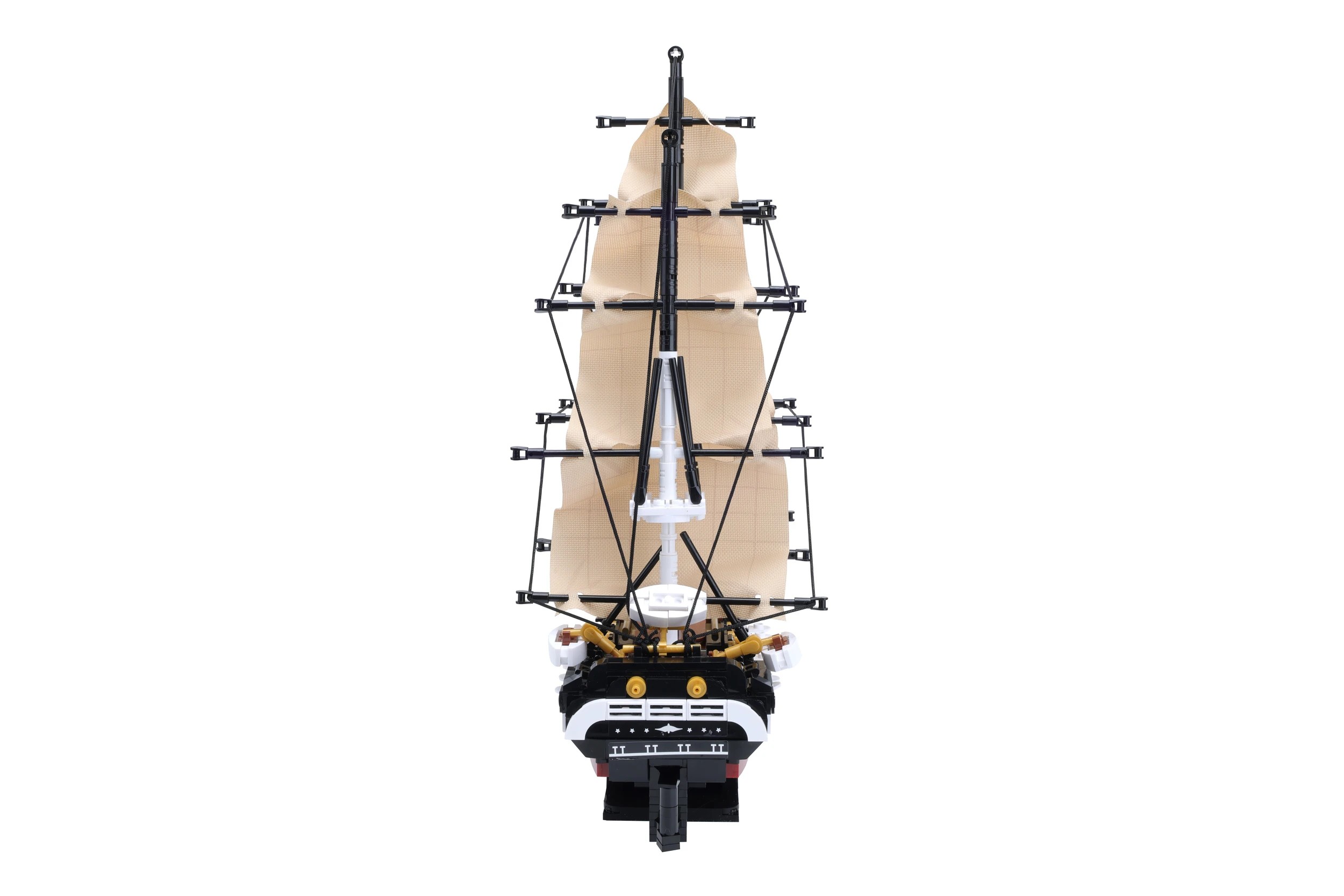 6 1125 Piece Mini Blocks Vehicle Series: Cruise Sailship, 6 of 8