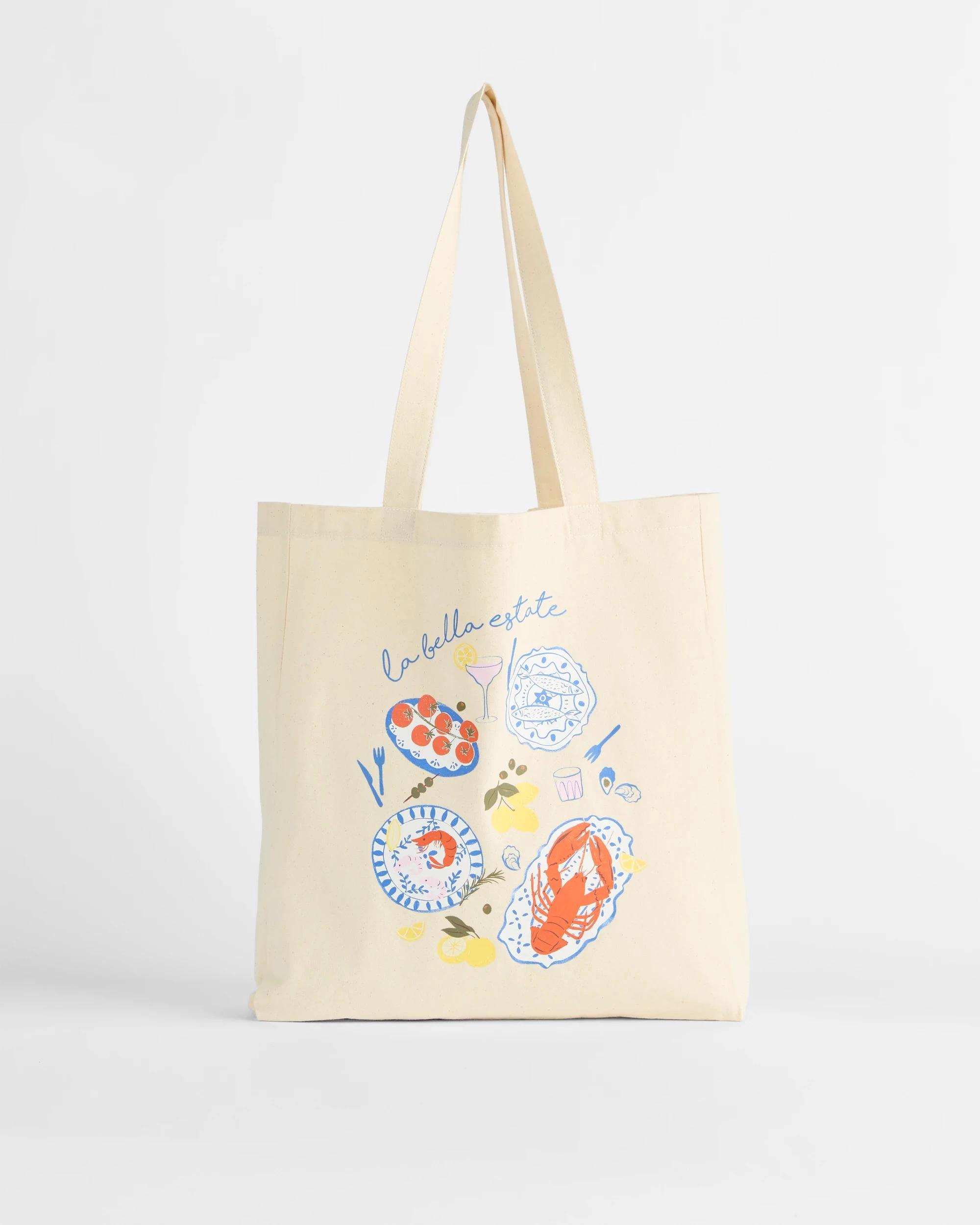 1 Target Canvas Shopper Tote Bag LA BELLA ESTATE, 1 of 2