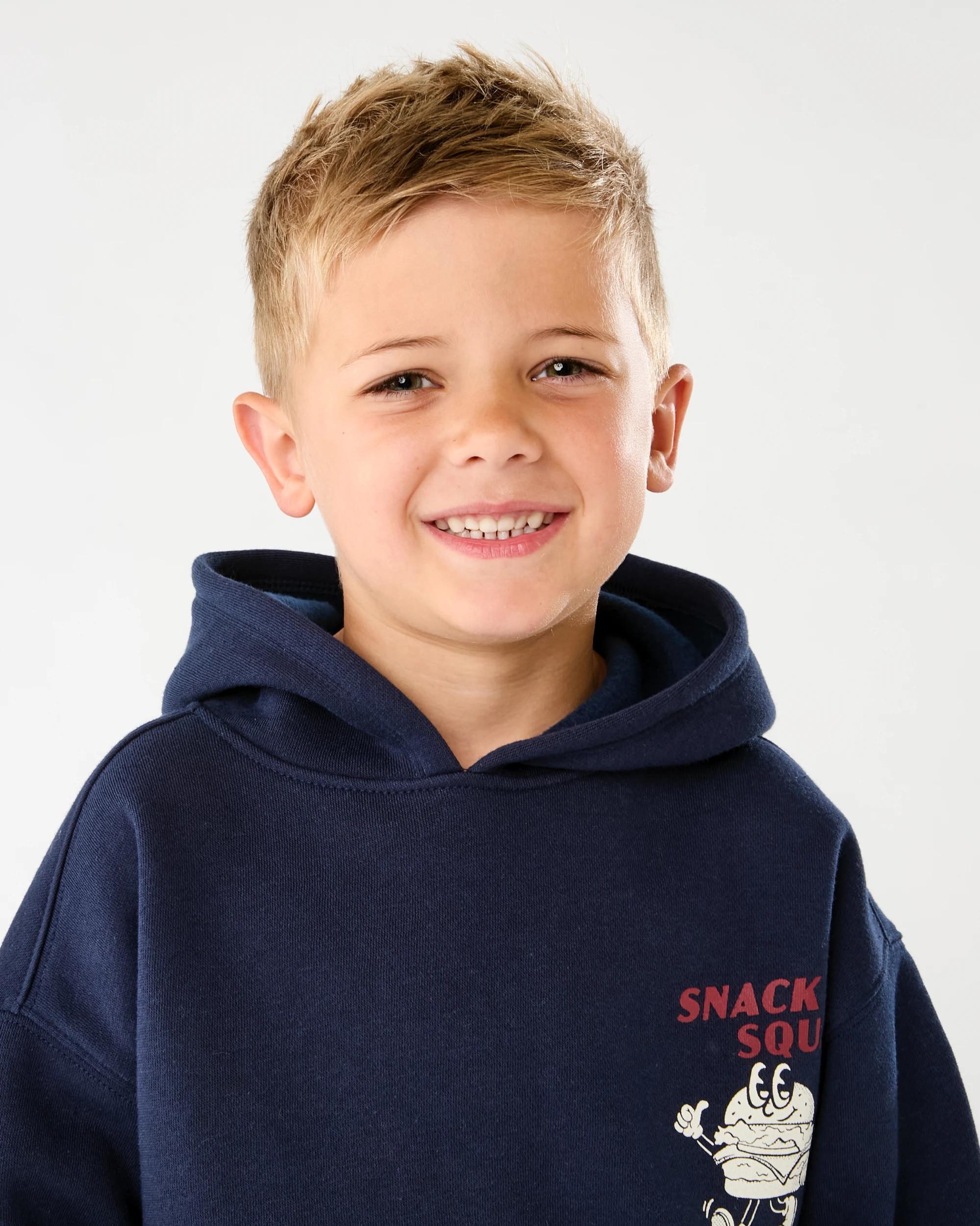 3 Oversize Print Hoodie Blu Food, 3 of 8