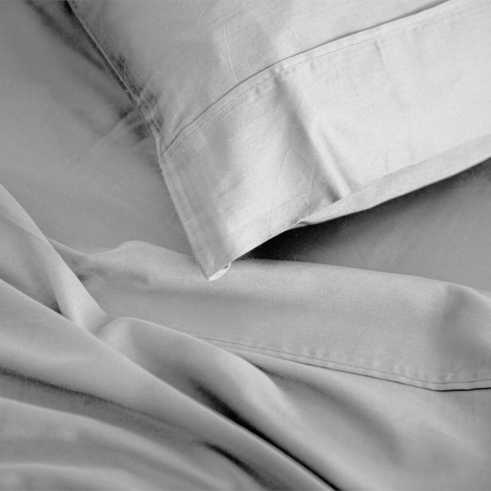 1 Royal Comfort Balmain 1000TC Bamboo Cotton Sheet Pillowcase Set Hotel - King Bed - Grey, 1 of 8