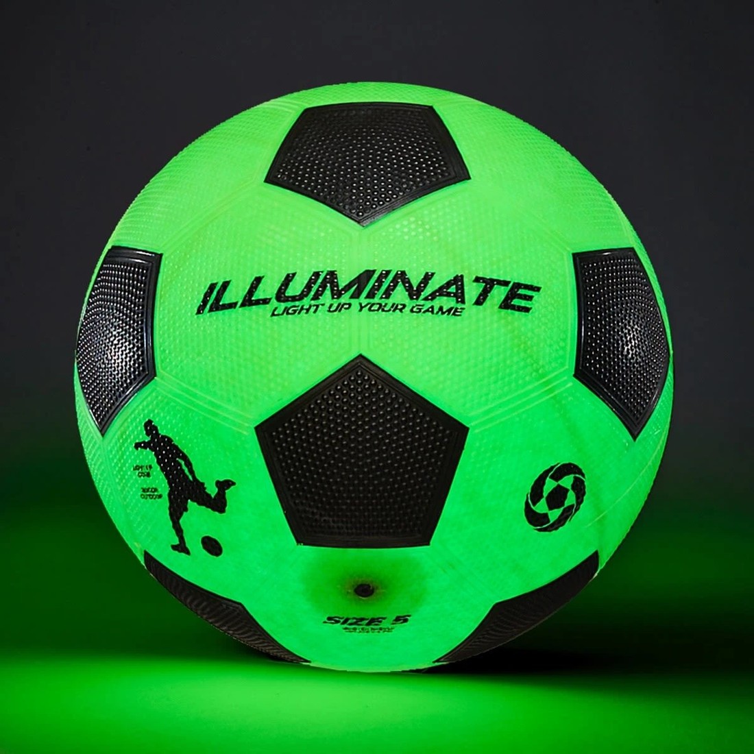 3 Light Up Soccer Ball - Size 5, Green, 3 of 8