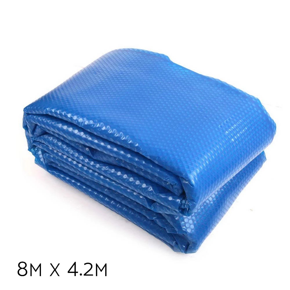 2 Aqua Buddy Pool Cover 500 Micron 8x4.2m Swimming Pool Solar Blanket - Blue, 2 of 6