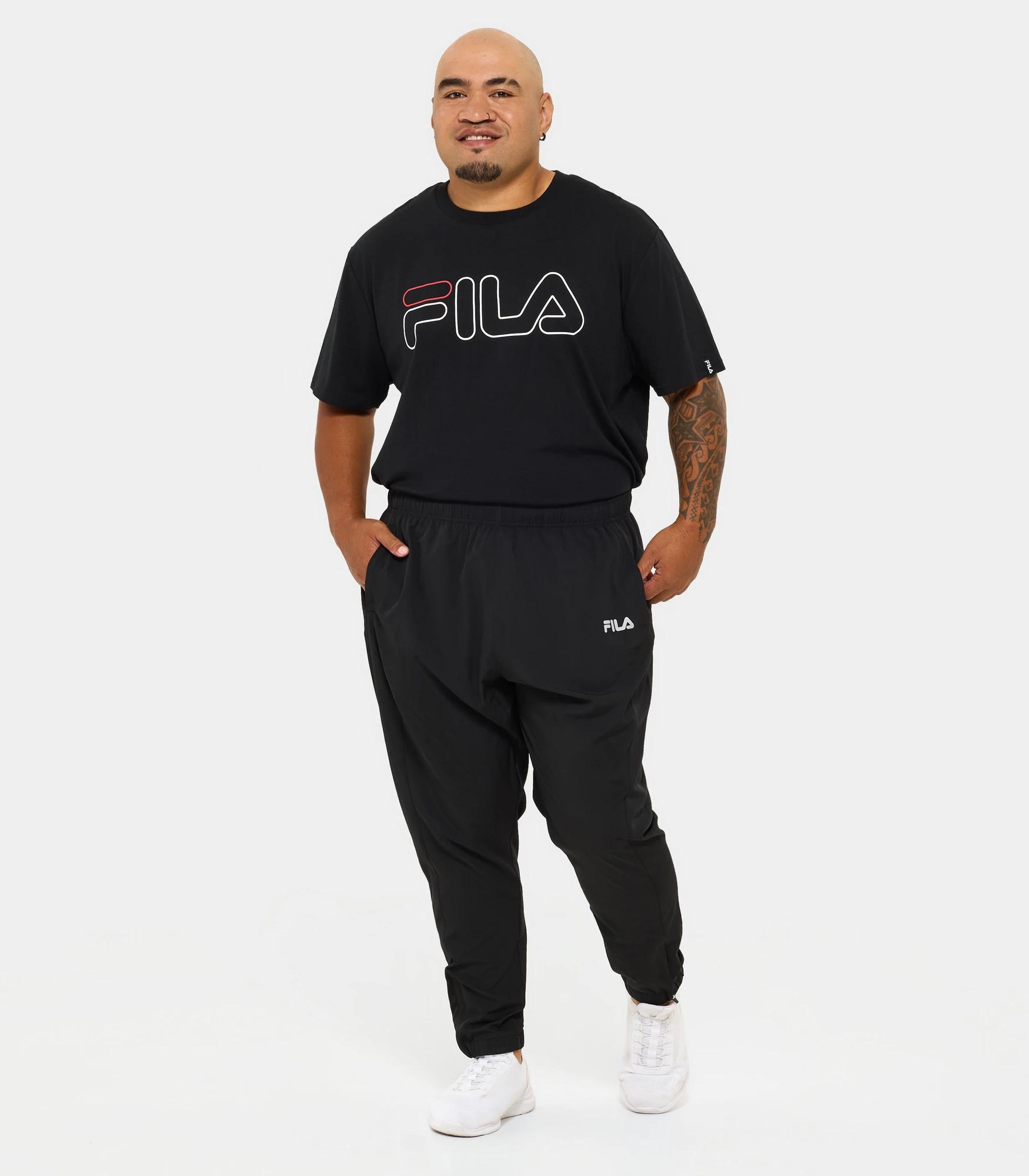 2 Fila Plus Size Judd Trackpants BLACK, 2 of 5