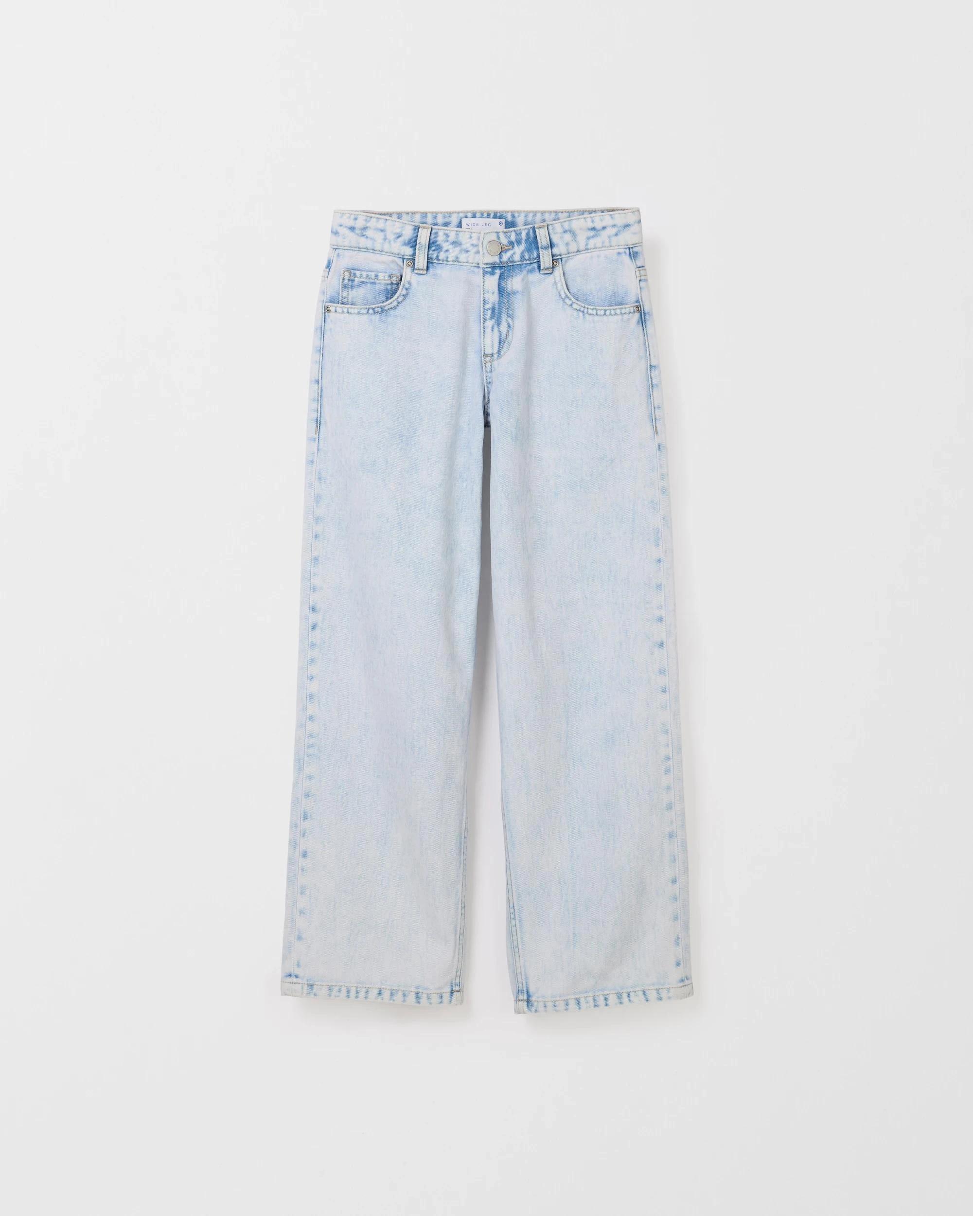 7 Target Wide Leg Denim Jeans LIGHT WASH, 7 of 8
