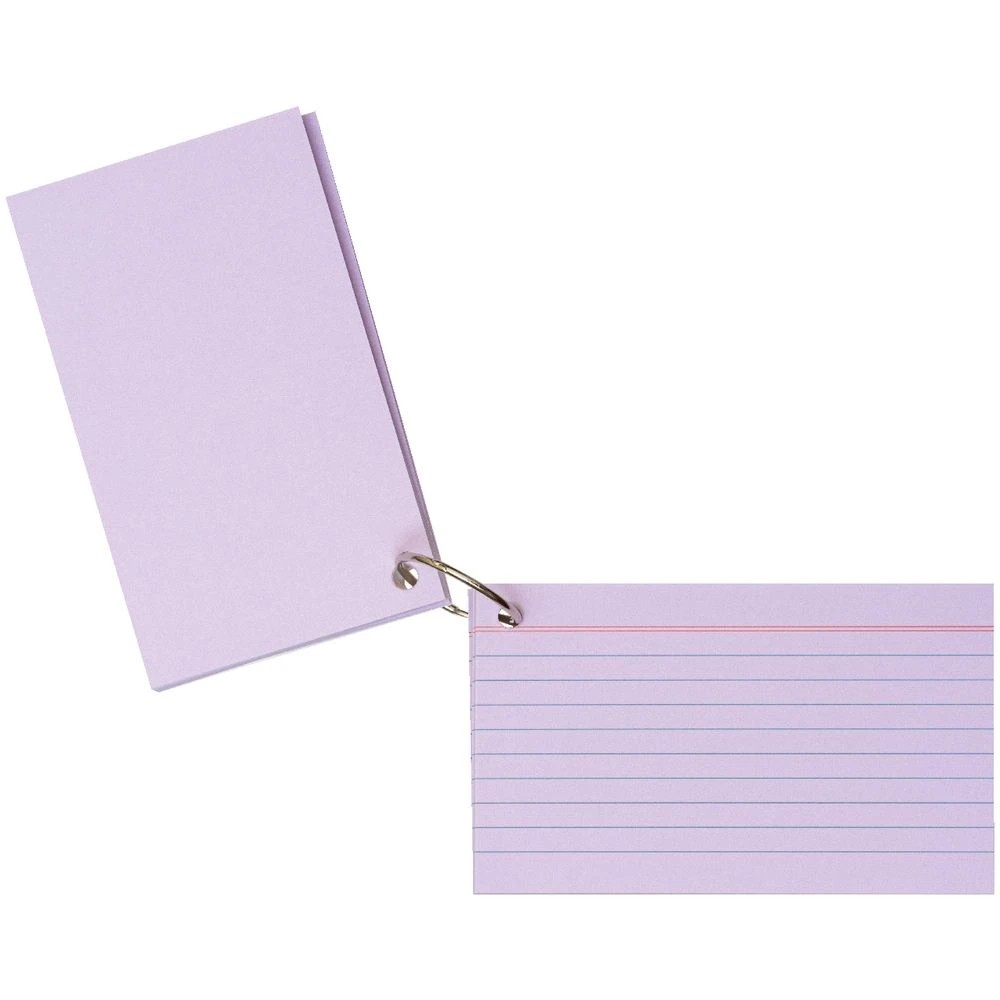3 Studymate Study Cards Pastel Purple 50 Sheets, 3 of 9