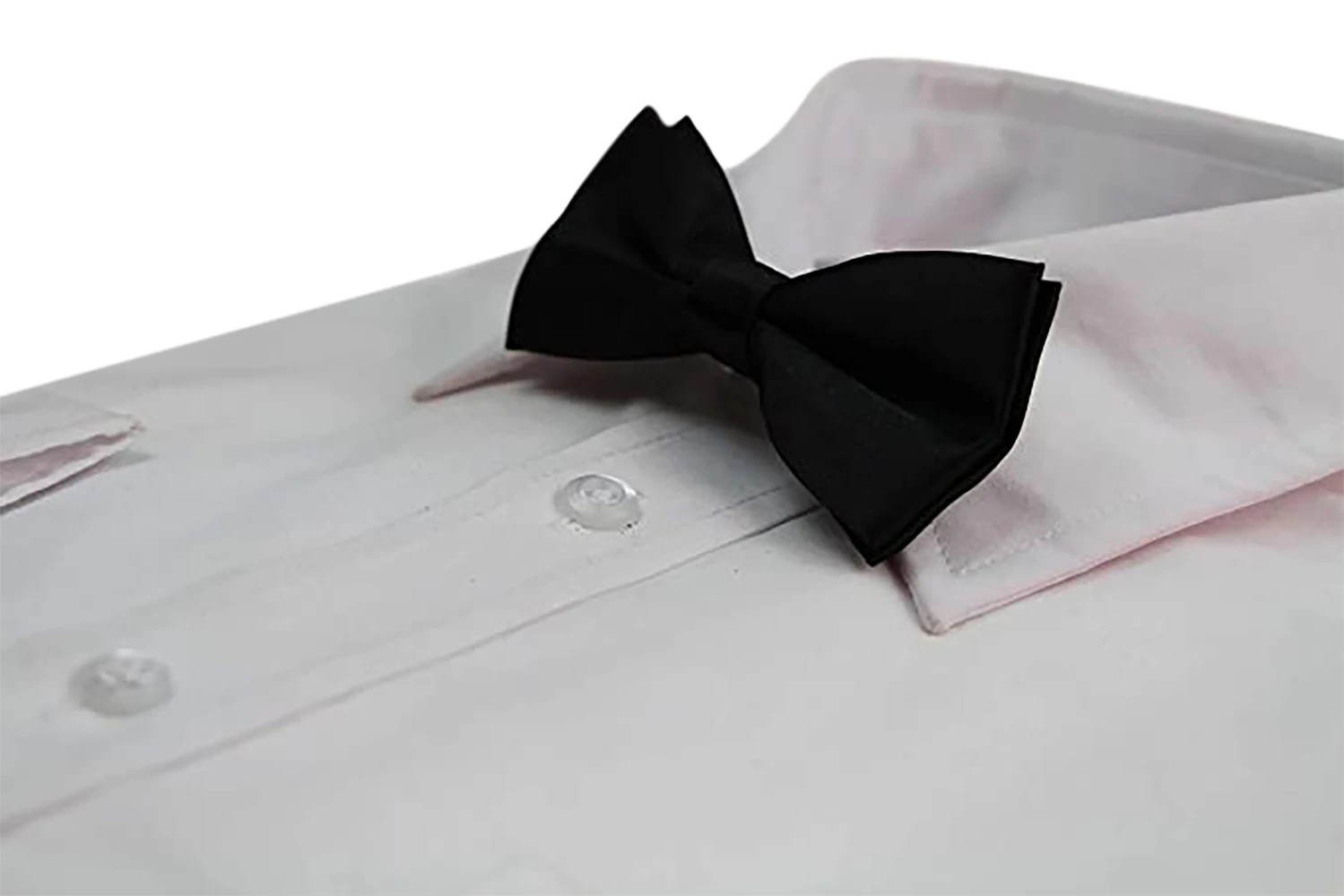 3 Zasel Boys Black Plain Bow Tie - Black, 3 of 4