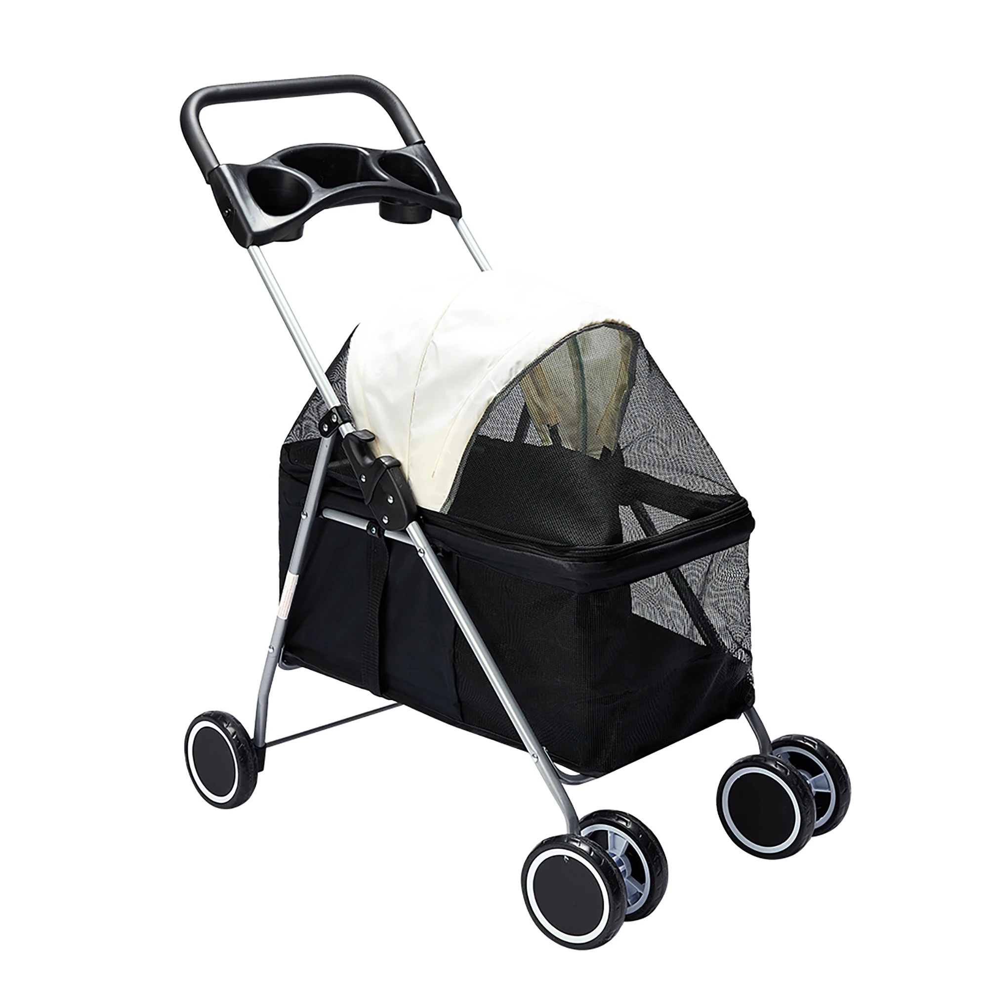 1 Pawz Detachable Pet Stroller-Black, 1 of 4