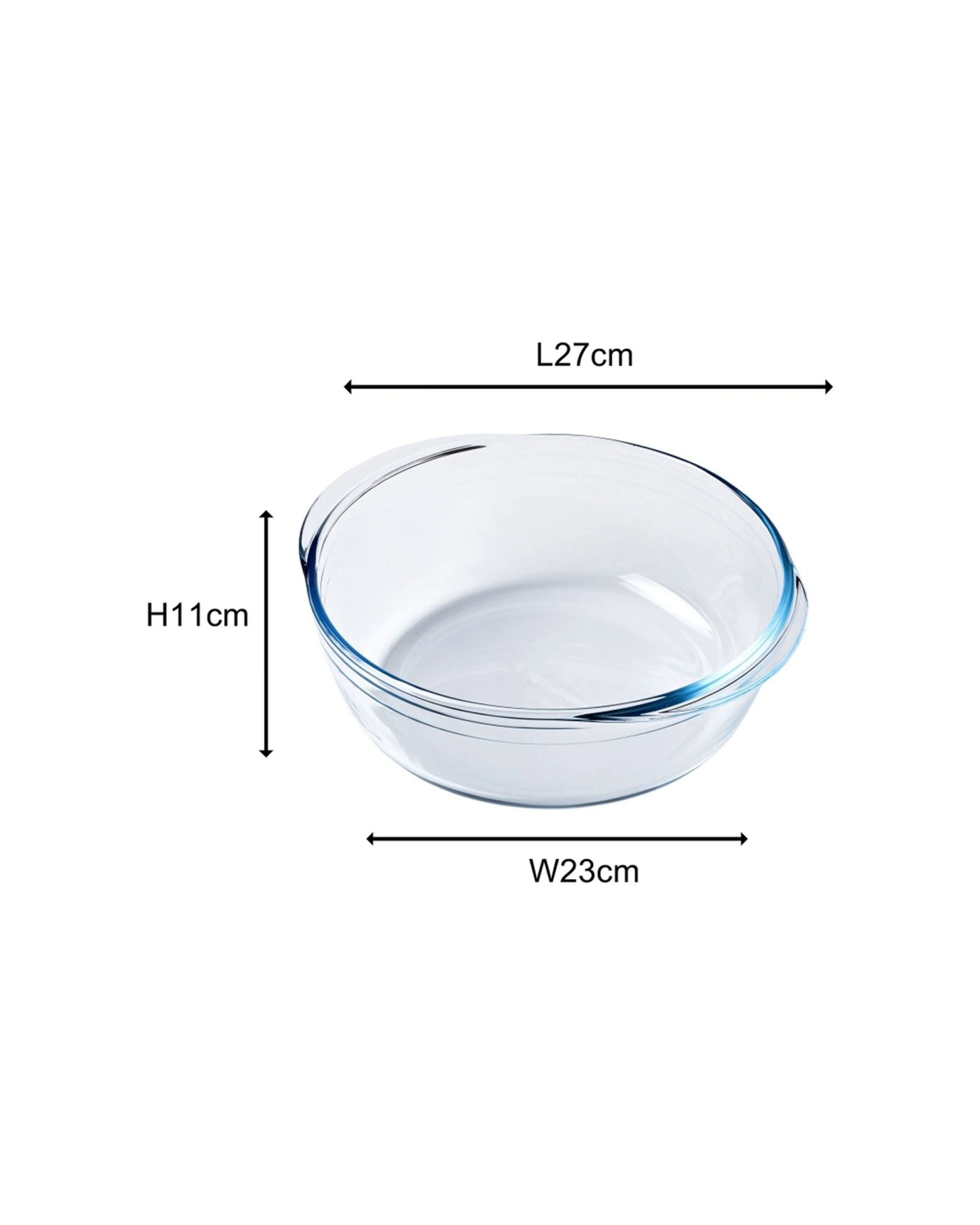 5 O Cuisine Round Roaster Air Fryer Oven And Freezer Safe 2.3L Borosilicate Glass - Plain, 5 of 5