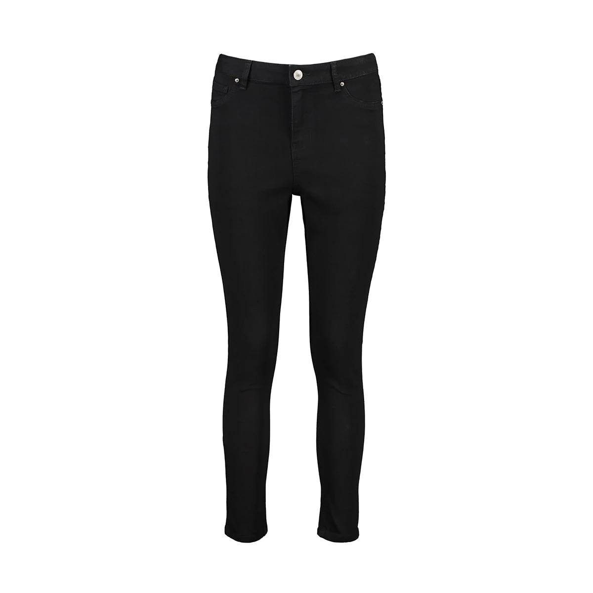 7 High Rise Ankle Length Skinny Jeans Black Wash, 7 of 8