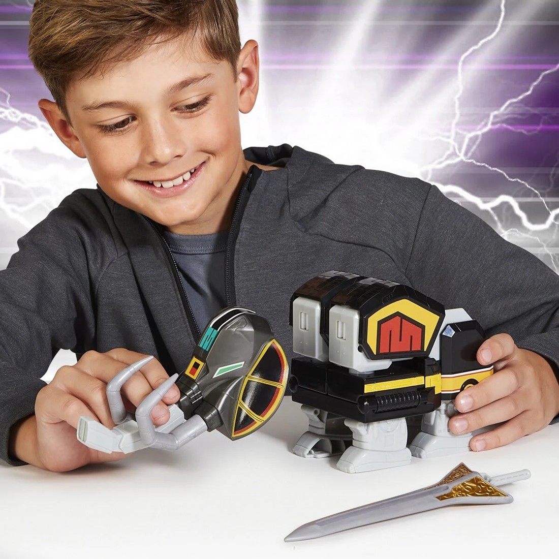 4 Mighty Morphin Power Rangers Re-Ignition Combinable Dinozord Toy - Assorted, 4 of 6